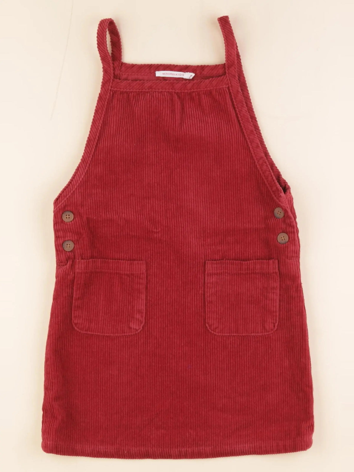 Monoprix - robe rouge - 6 ans