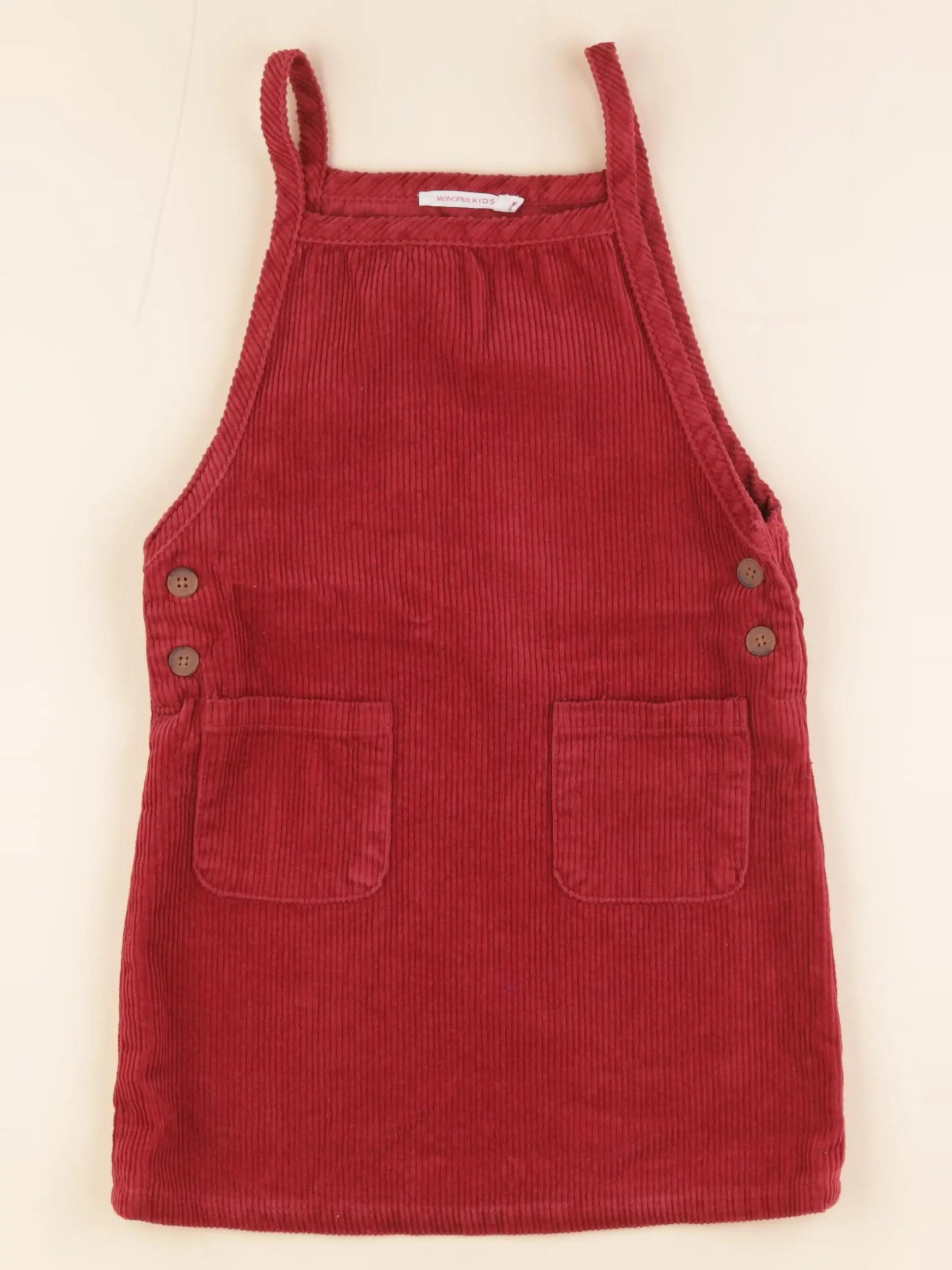 Monoprix - robe rouge - 6 ans