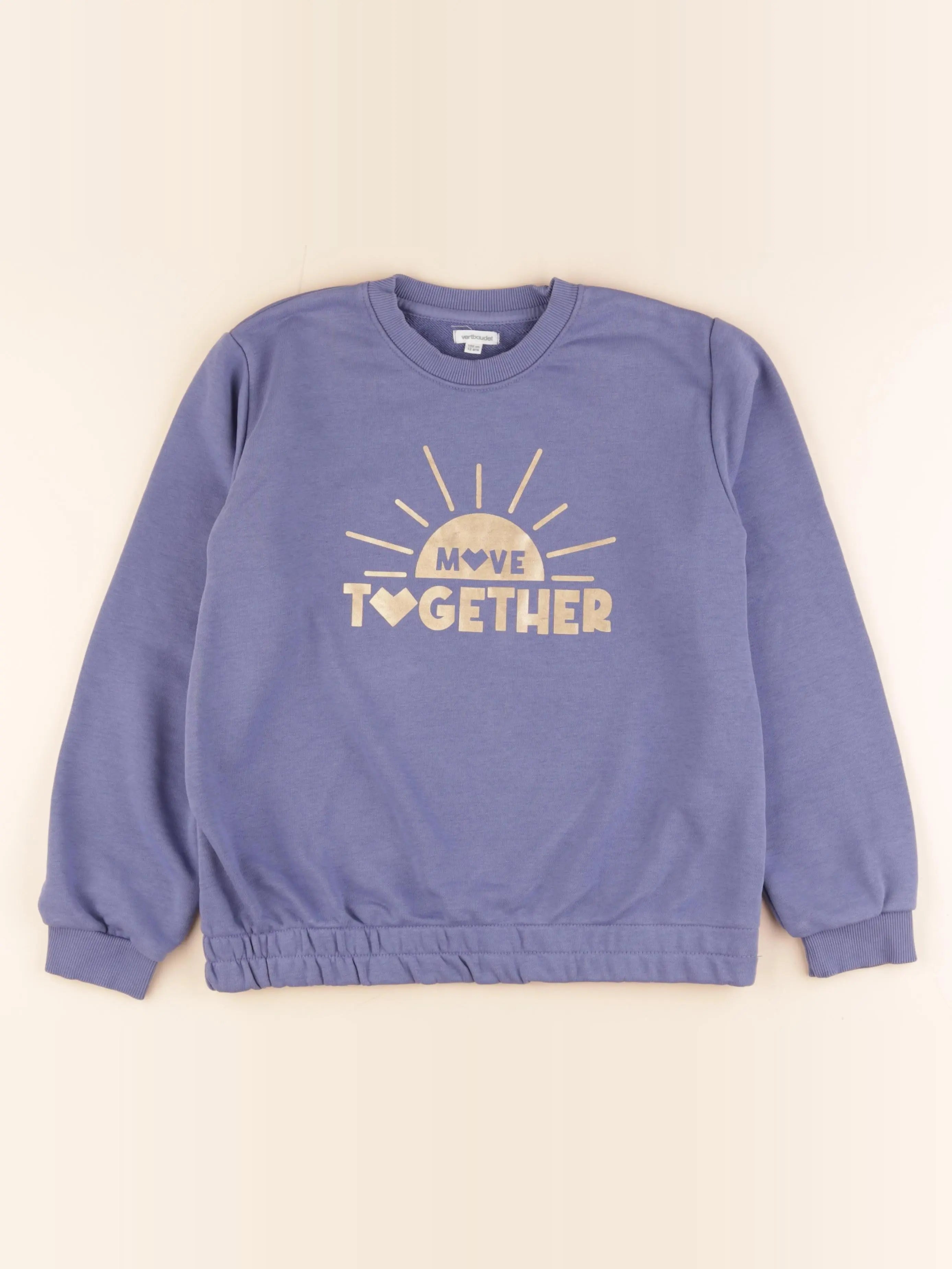 Vertbaudet - sweat bleu - 12 ans