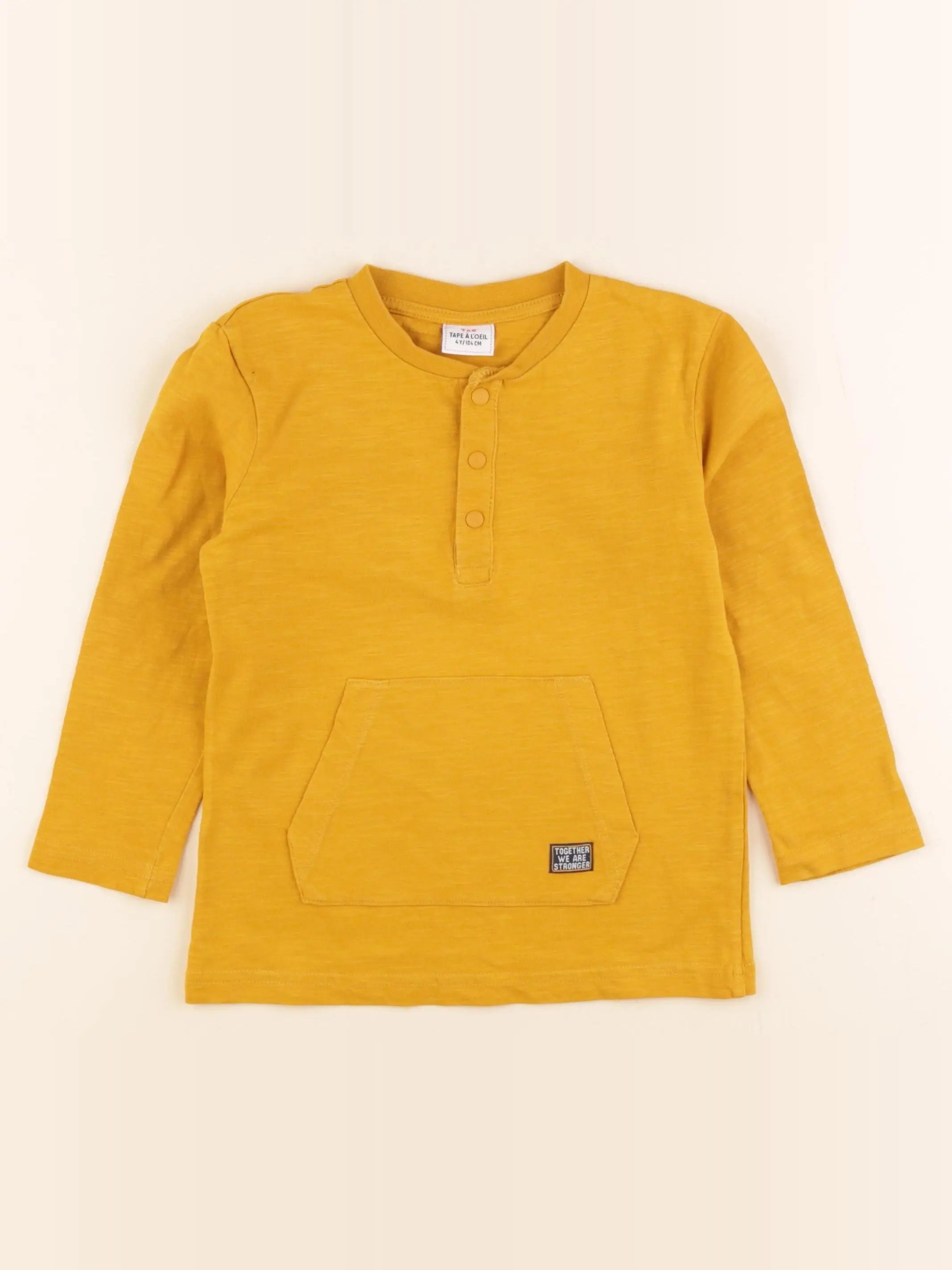 Tape à l'oeil - tee-shirt jaune - 4 ans