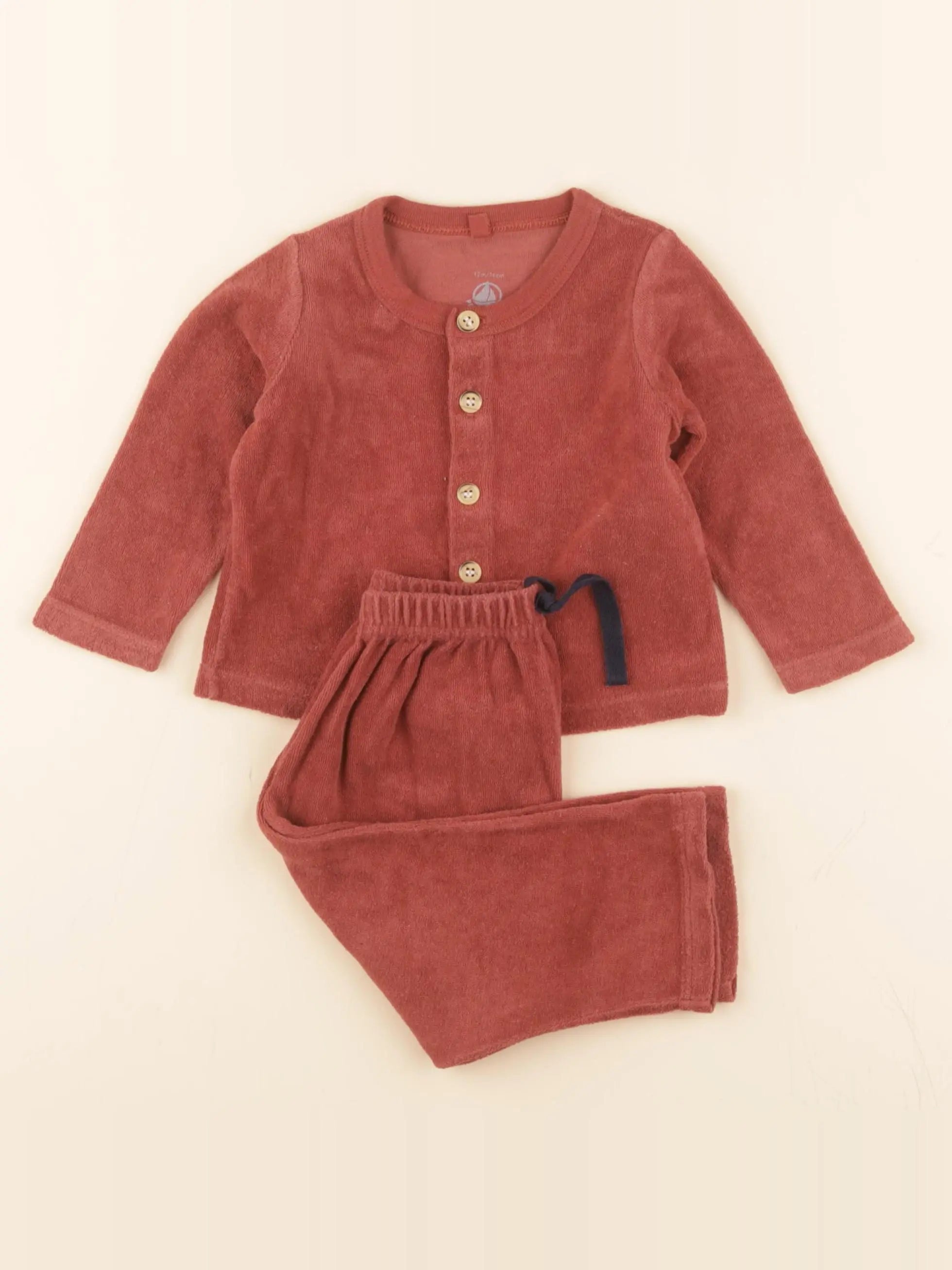 Pyjama velours marron