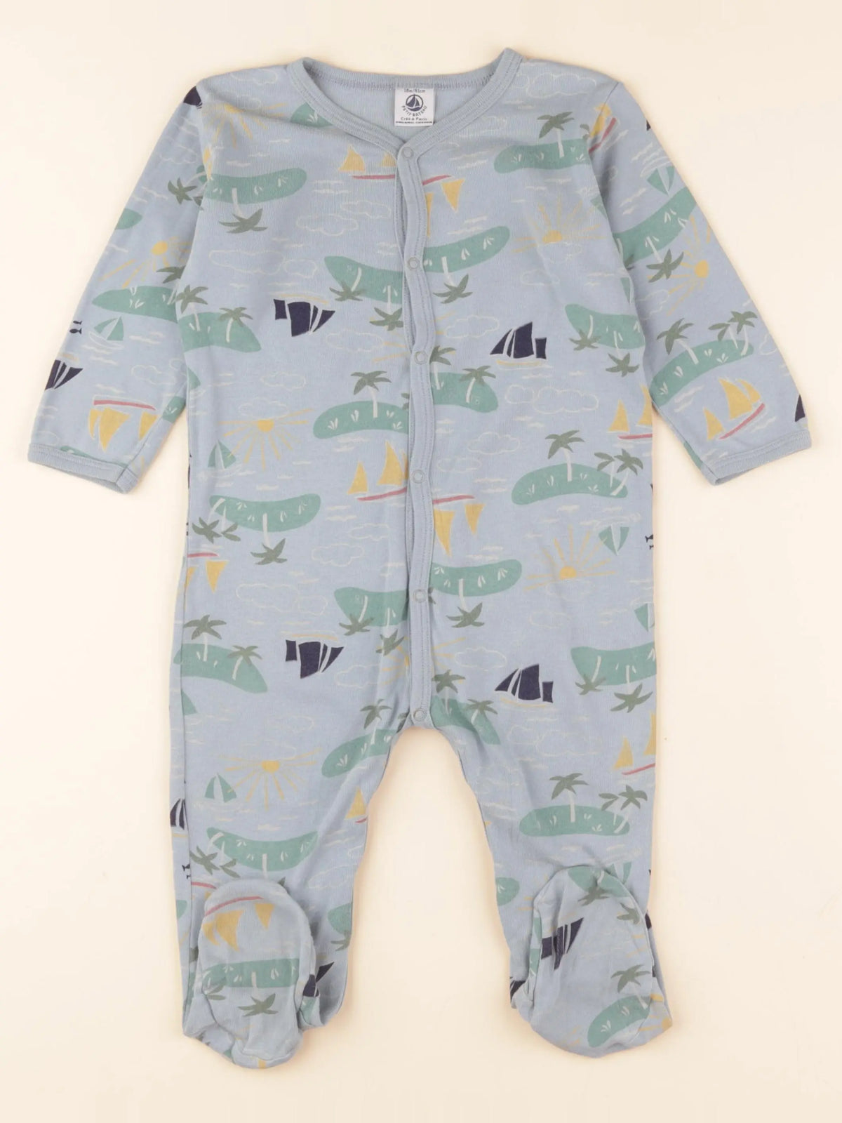 Pyjama coton bleu