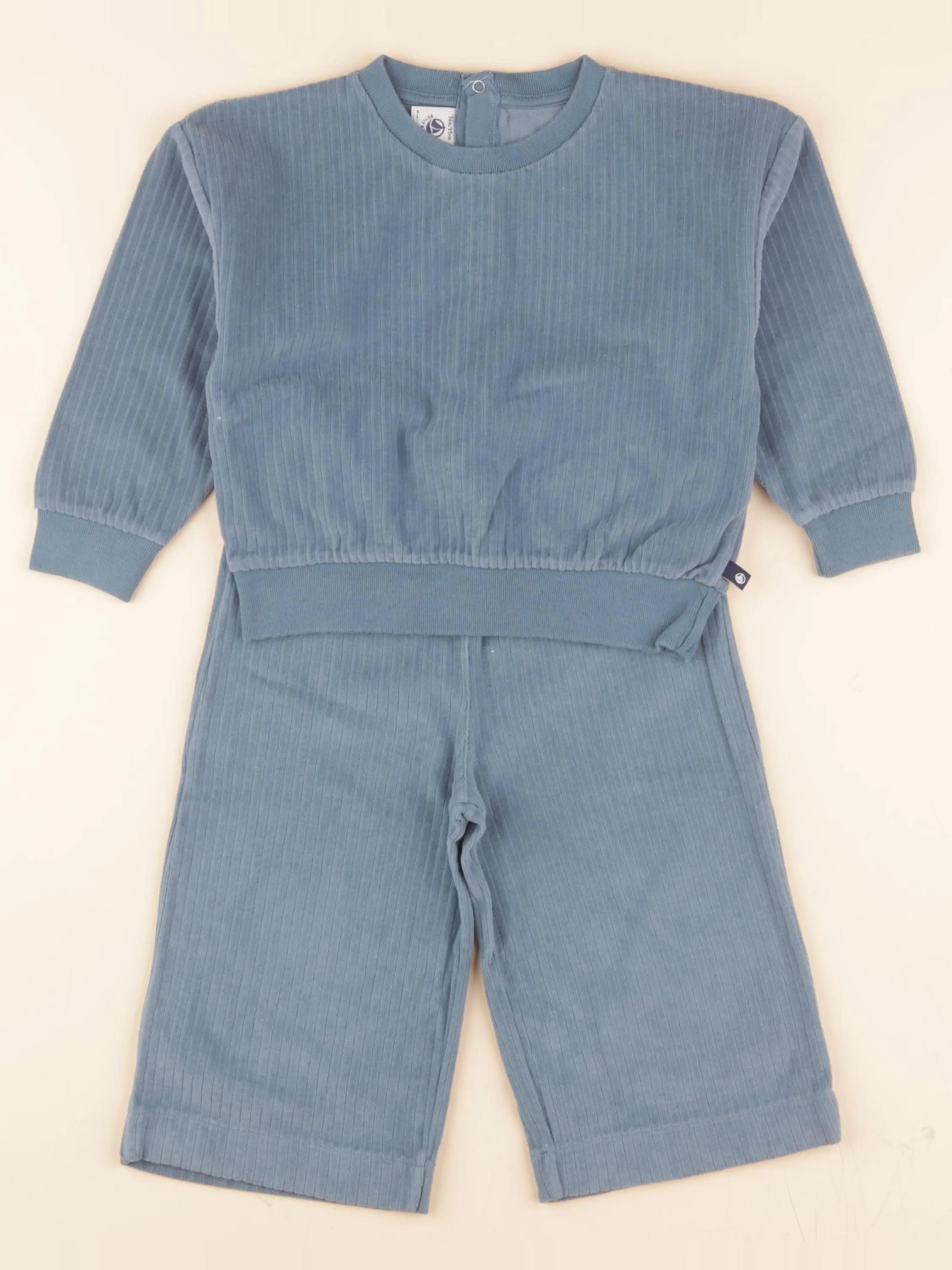 Pyjama velours bleu
