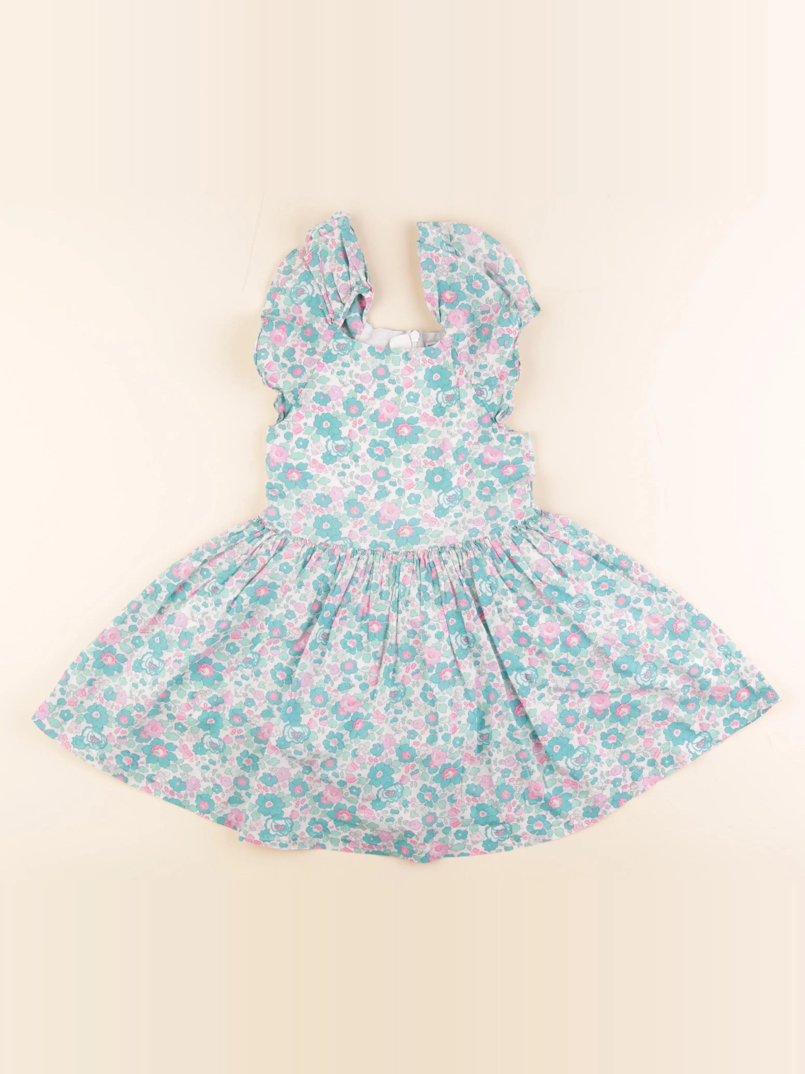 Jacadi - robe liberty vert - 4 ans