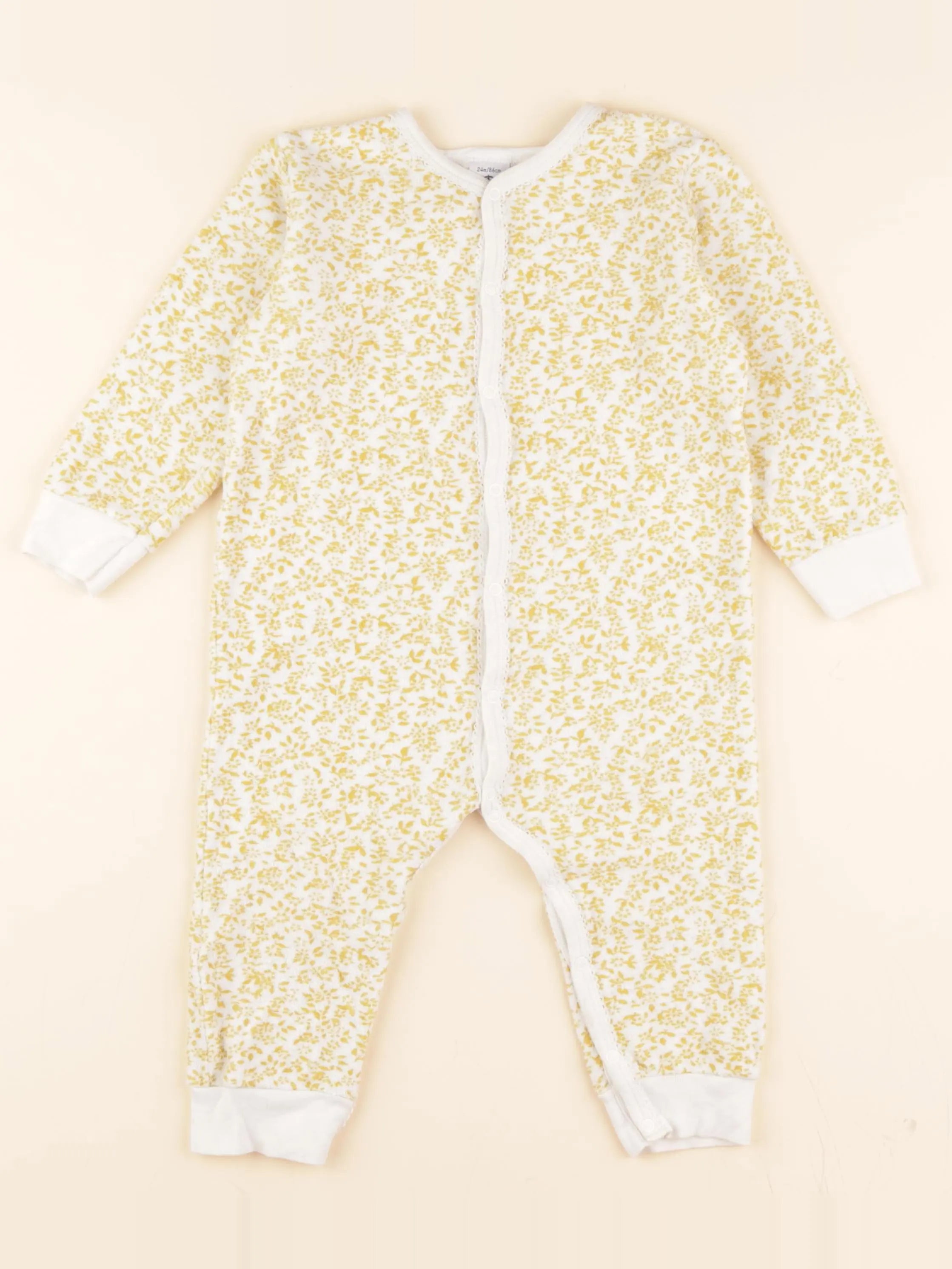 Pyjama coton jaune