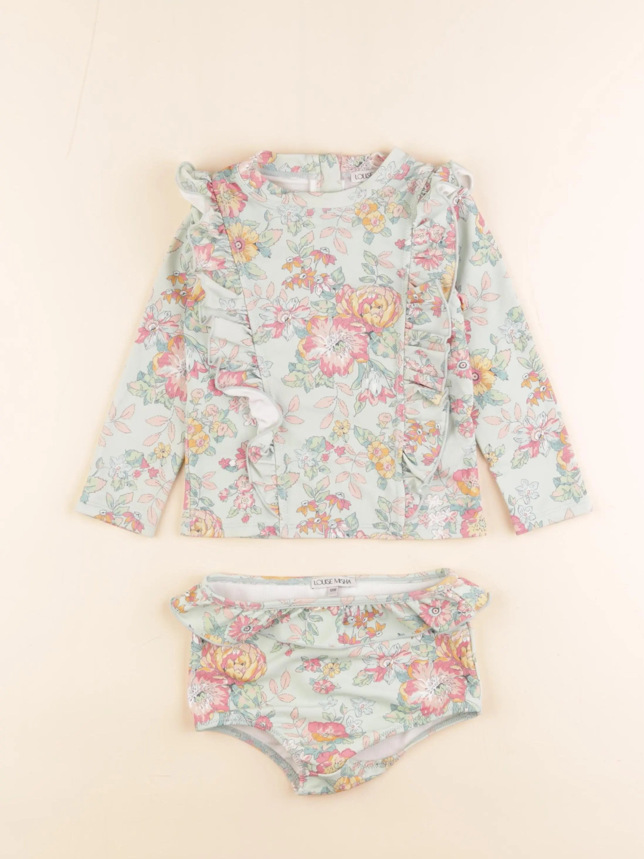 Louise Misha - ensemble de bain vert - 18 mois