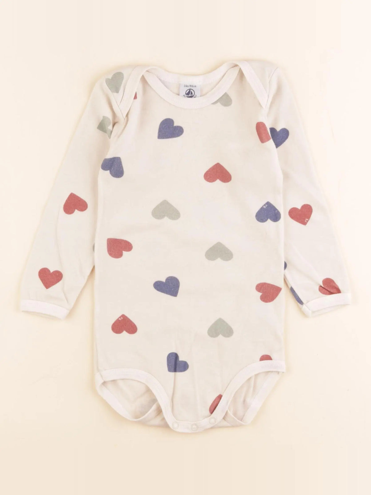 Petit Bateau - body beige, multicolore - 24 mois