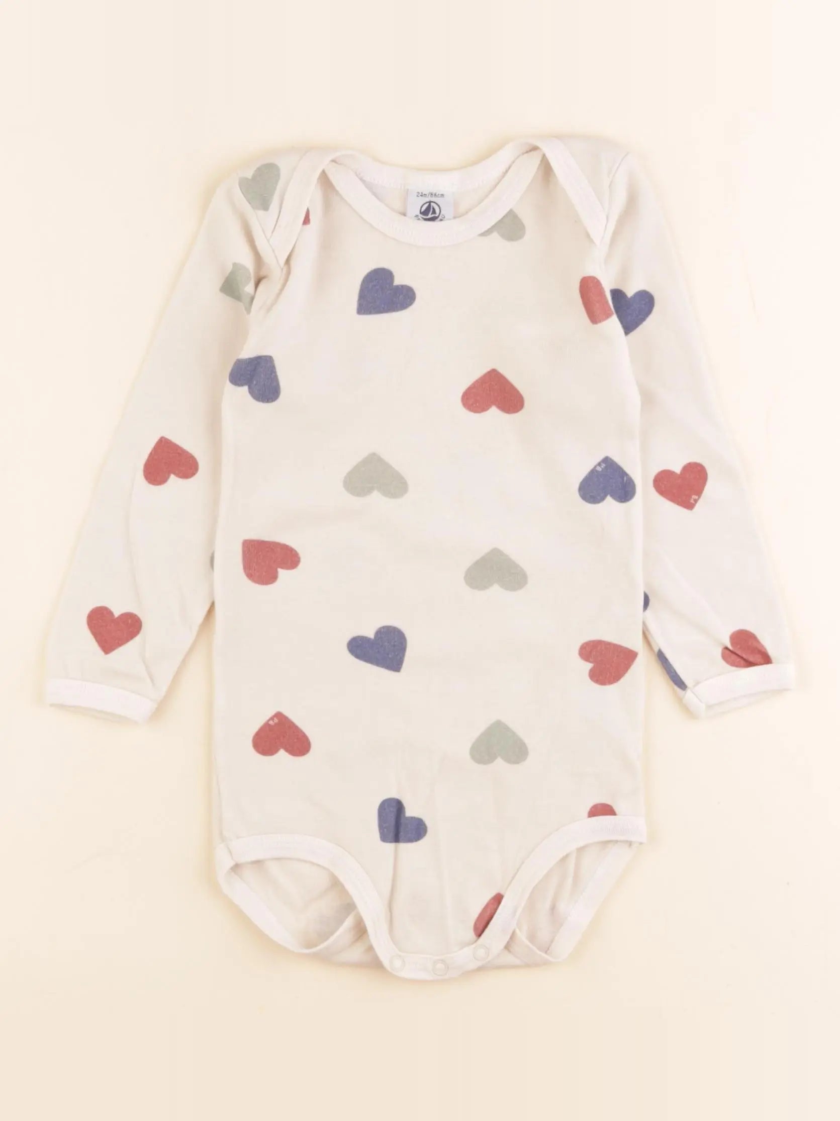 Petit Bateau - body beige, multicolore - 24 mois