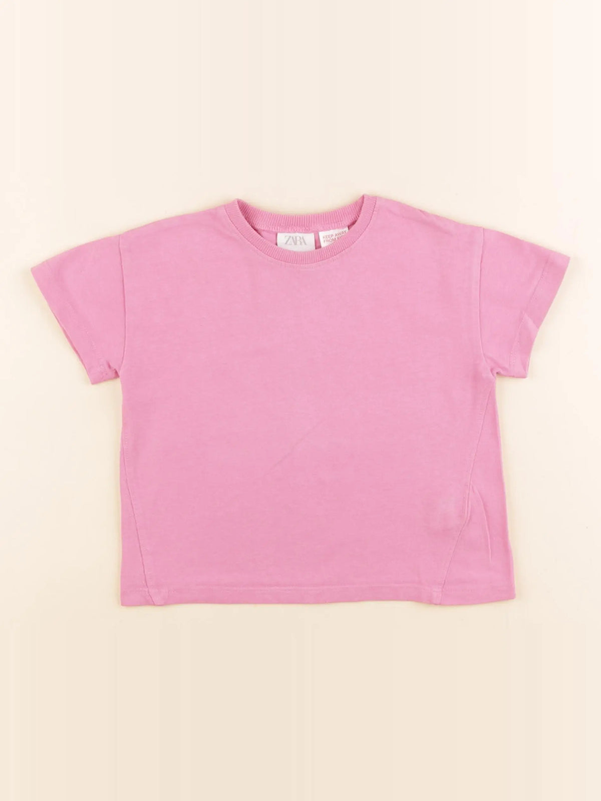 Zara - tee-shirt rose - 12/18 mois
