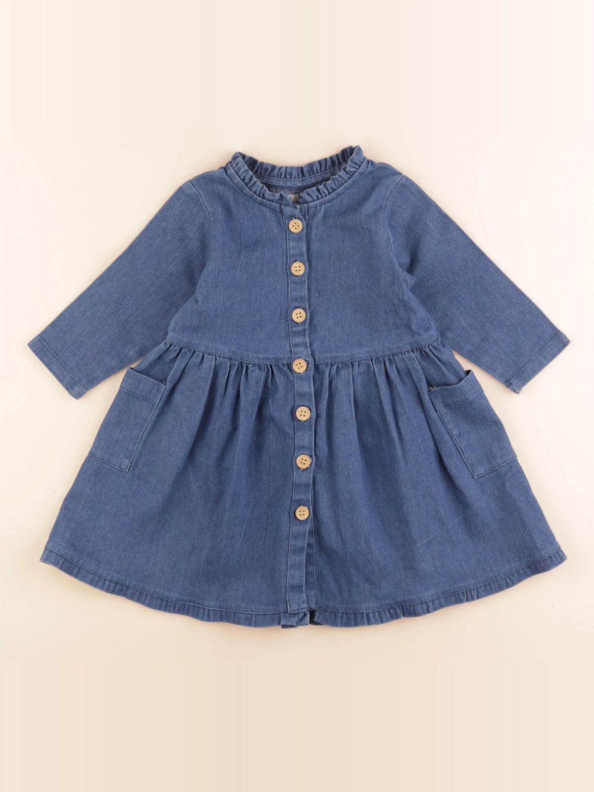 Frangin Frangine - robe bleu - 2 ans