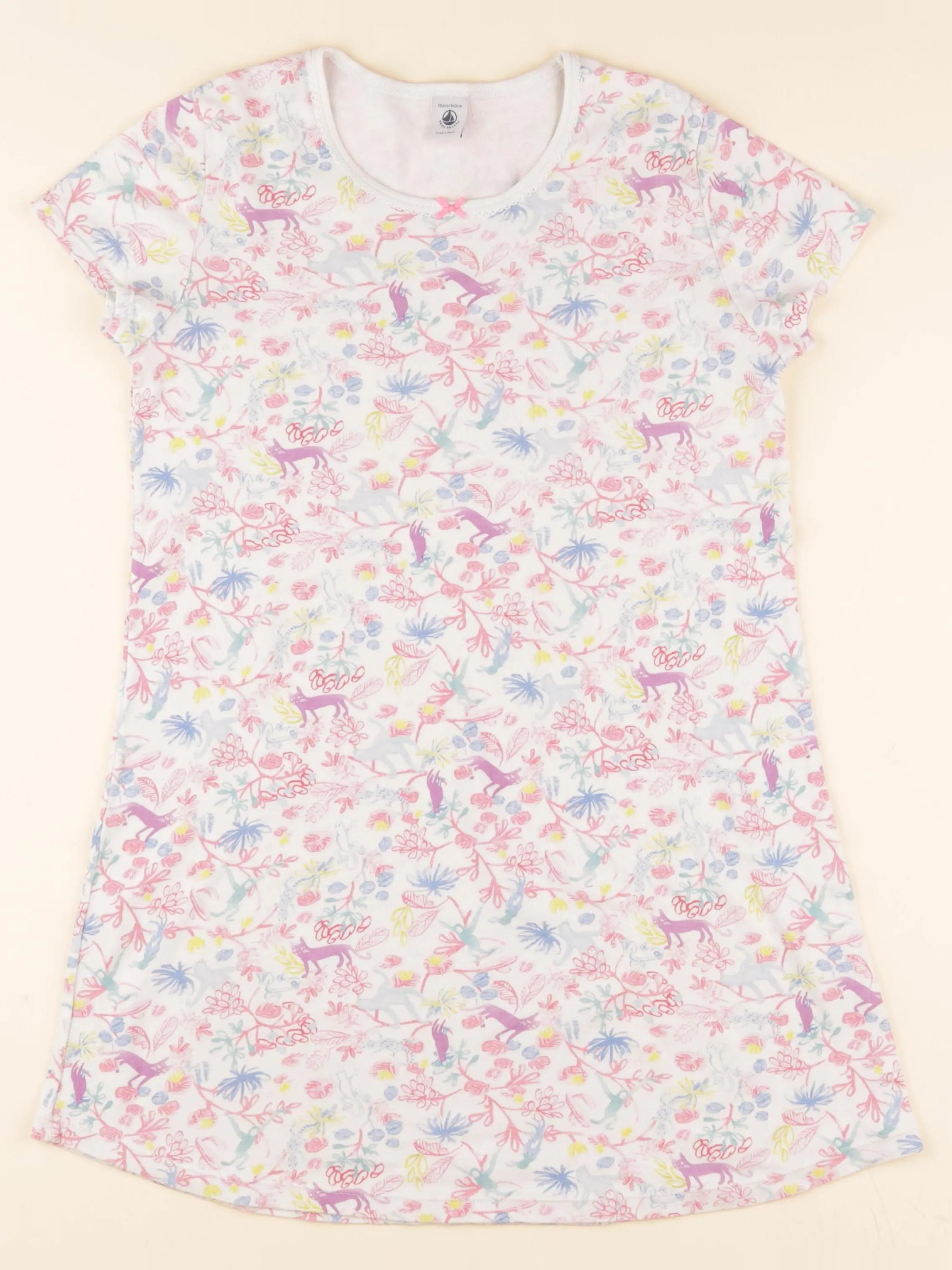 Chemise de nuit coton blanc