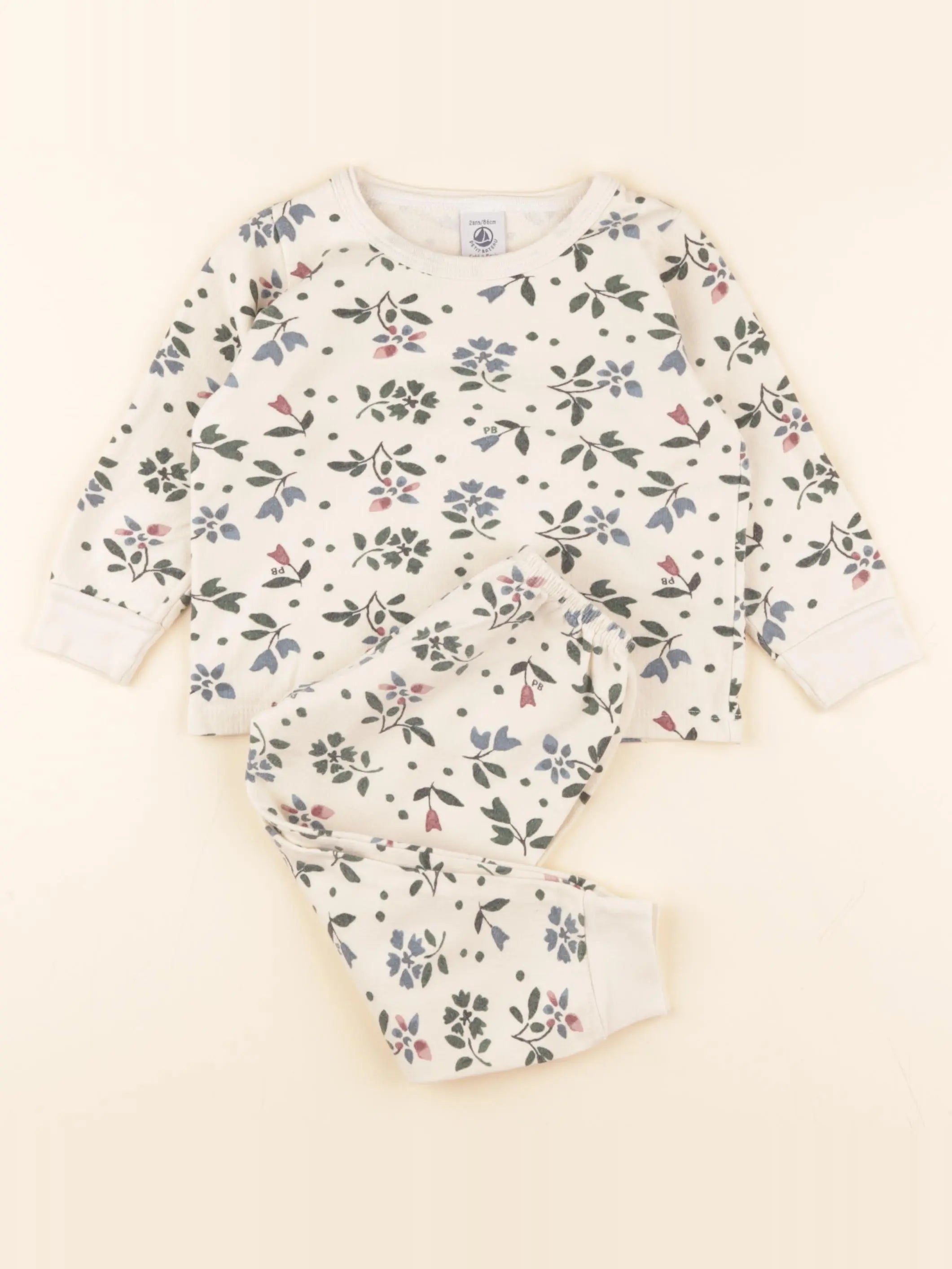 Pyjama coton beige