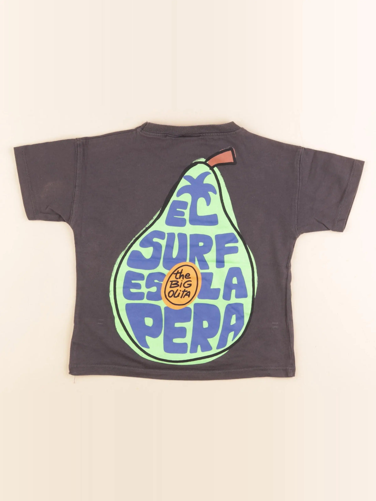 Zara - tee-shirt imprimé au dos gris - 3 ans