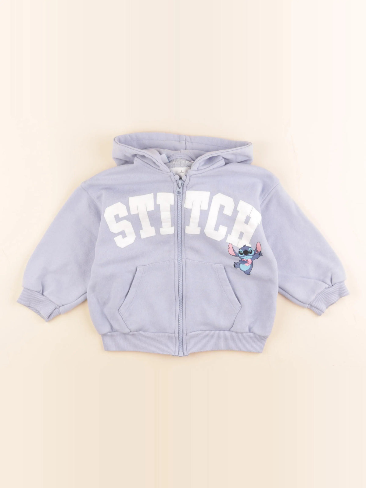 Zara - sweat imprimé au dos bleu - 3 ans