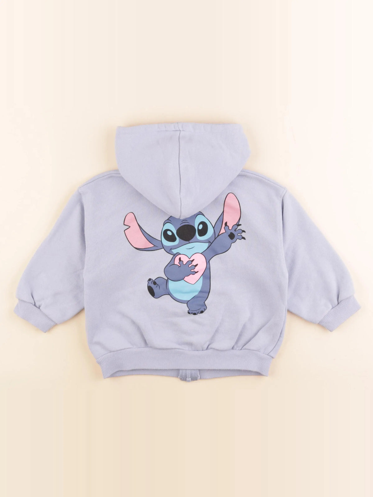 Zara - sweat imprimé au dos bleu - 3 ans