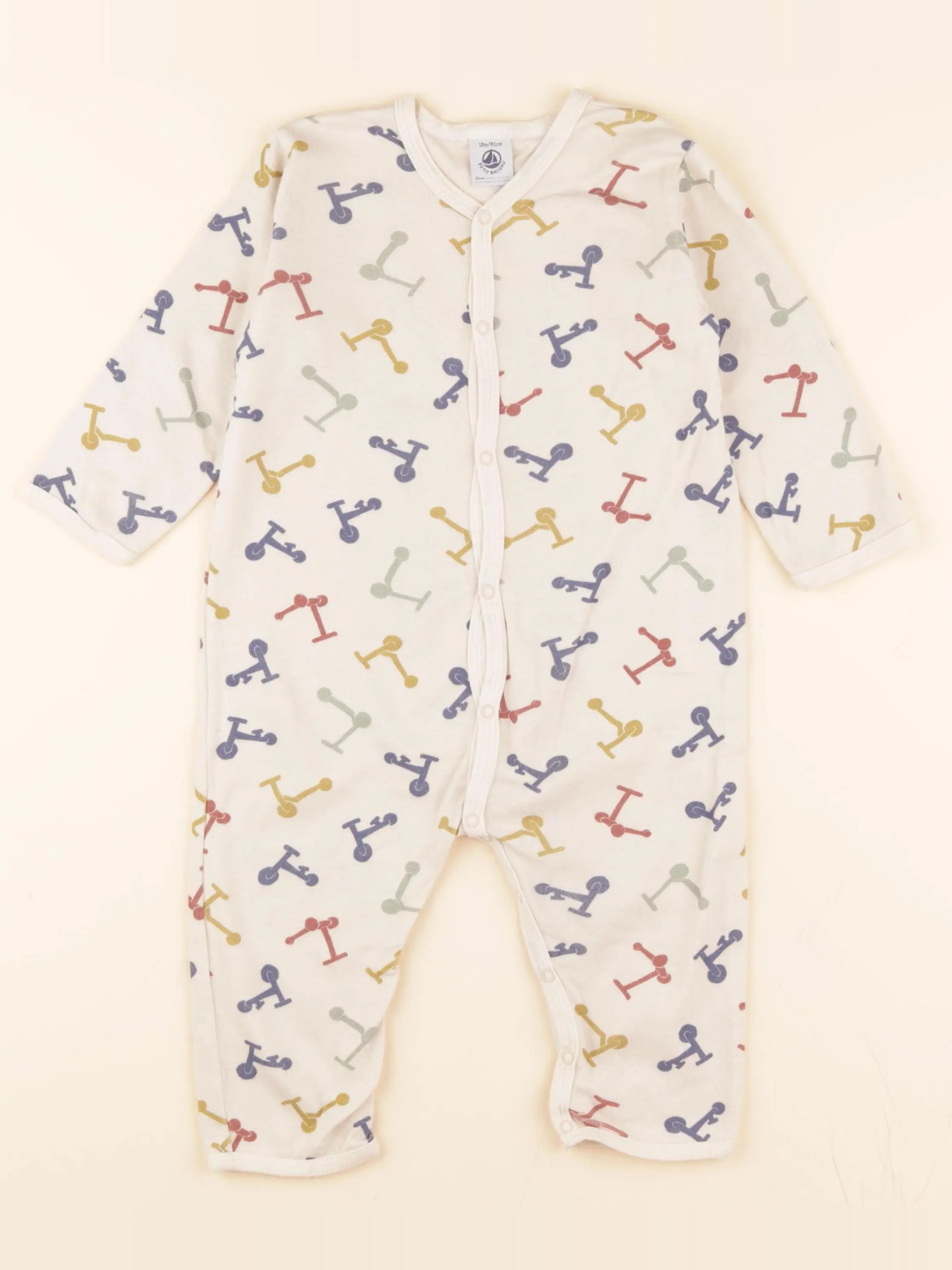 Pyjama coton beige