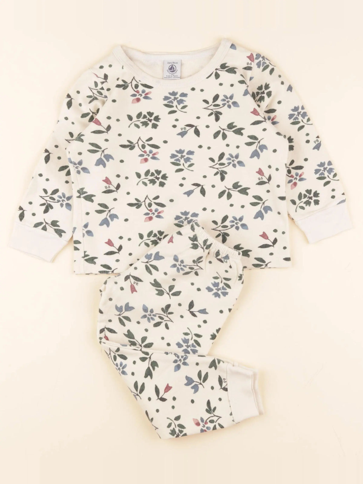Pyjama coton beige