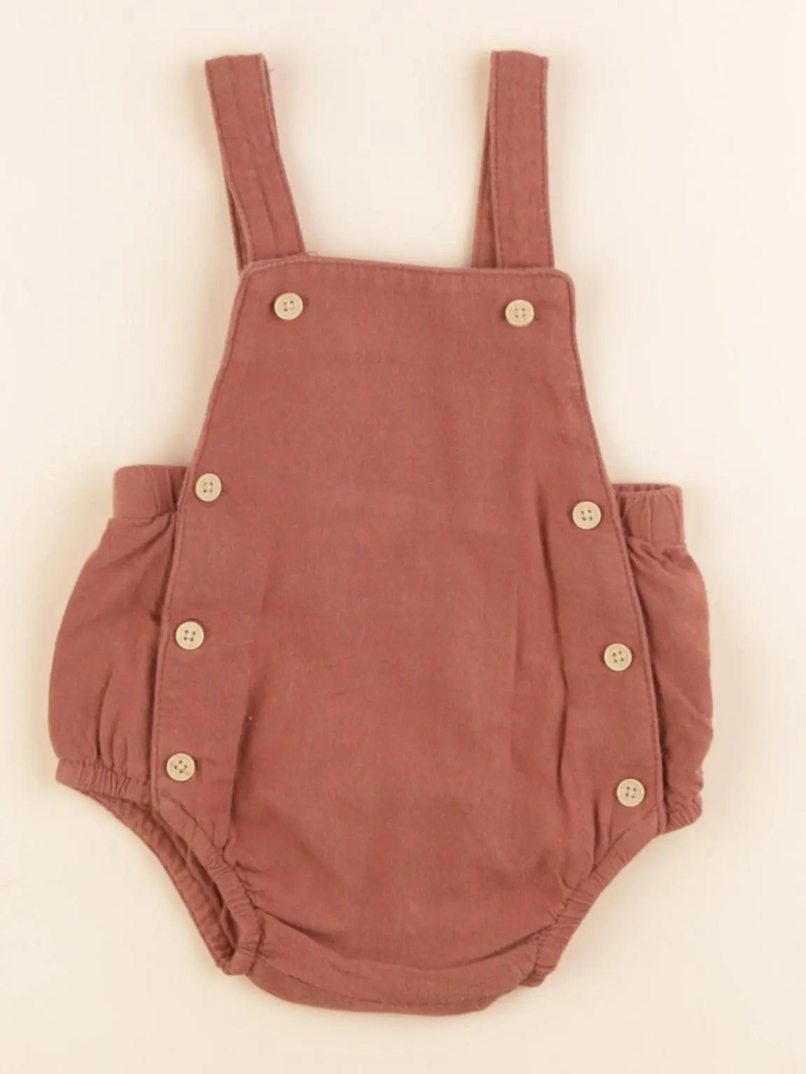 Vertbaudet - salopette marron - 3 mois