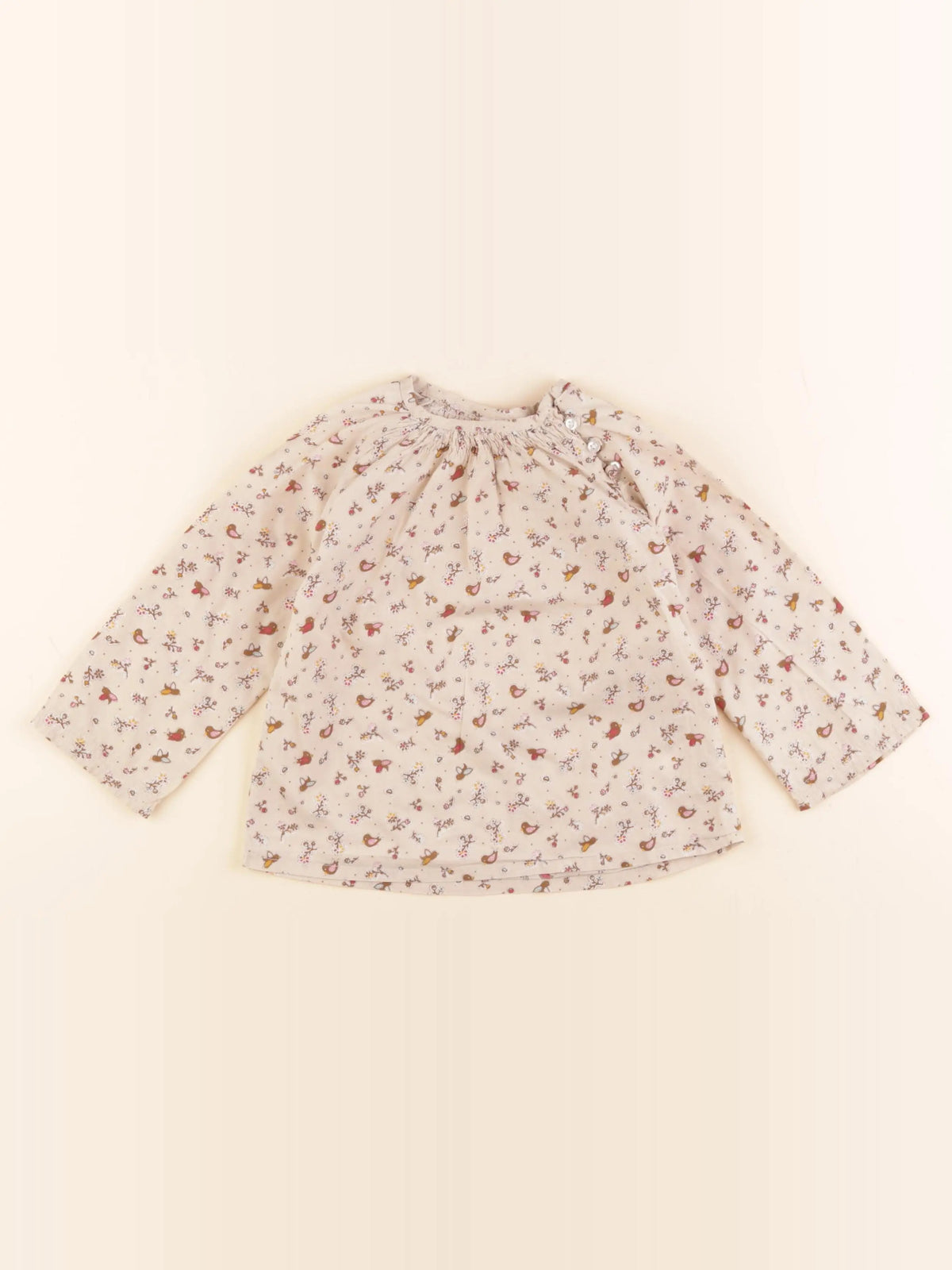 H&M - blouse beige - 12/18 mois