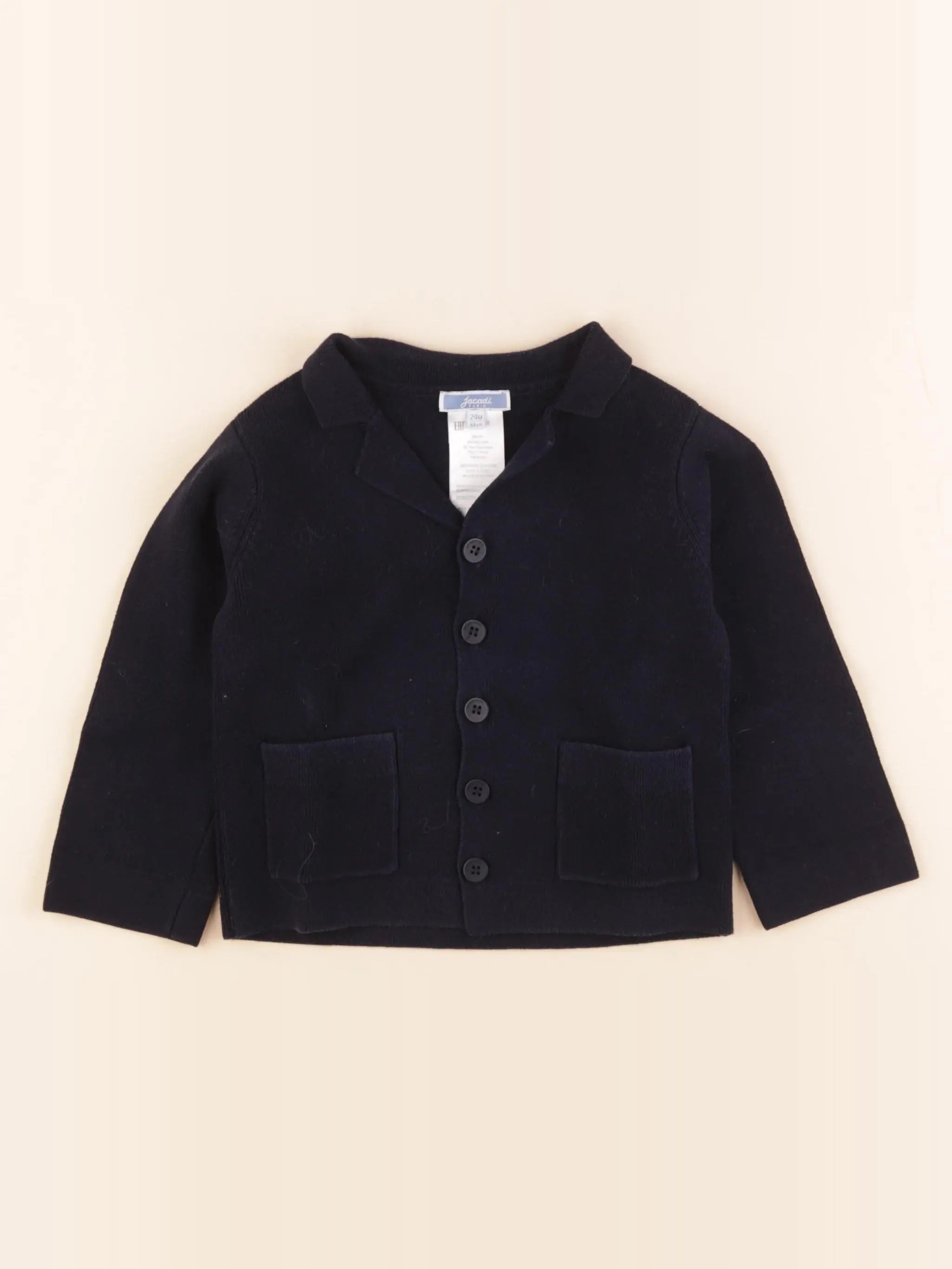 Jacadi - gilet bleu - 24 mois
