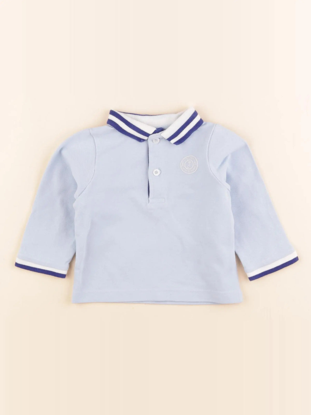 Jacadi - polo bleu - 12 mois