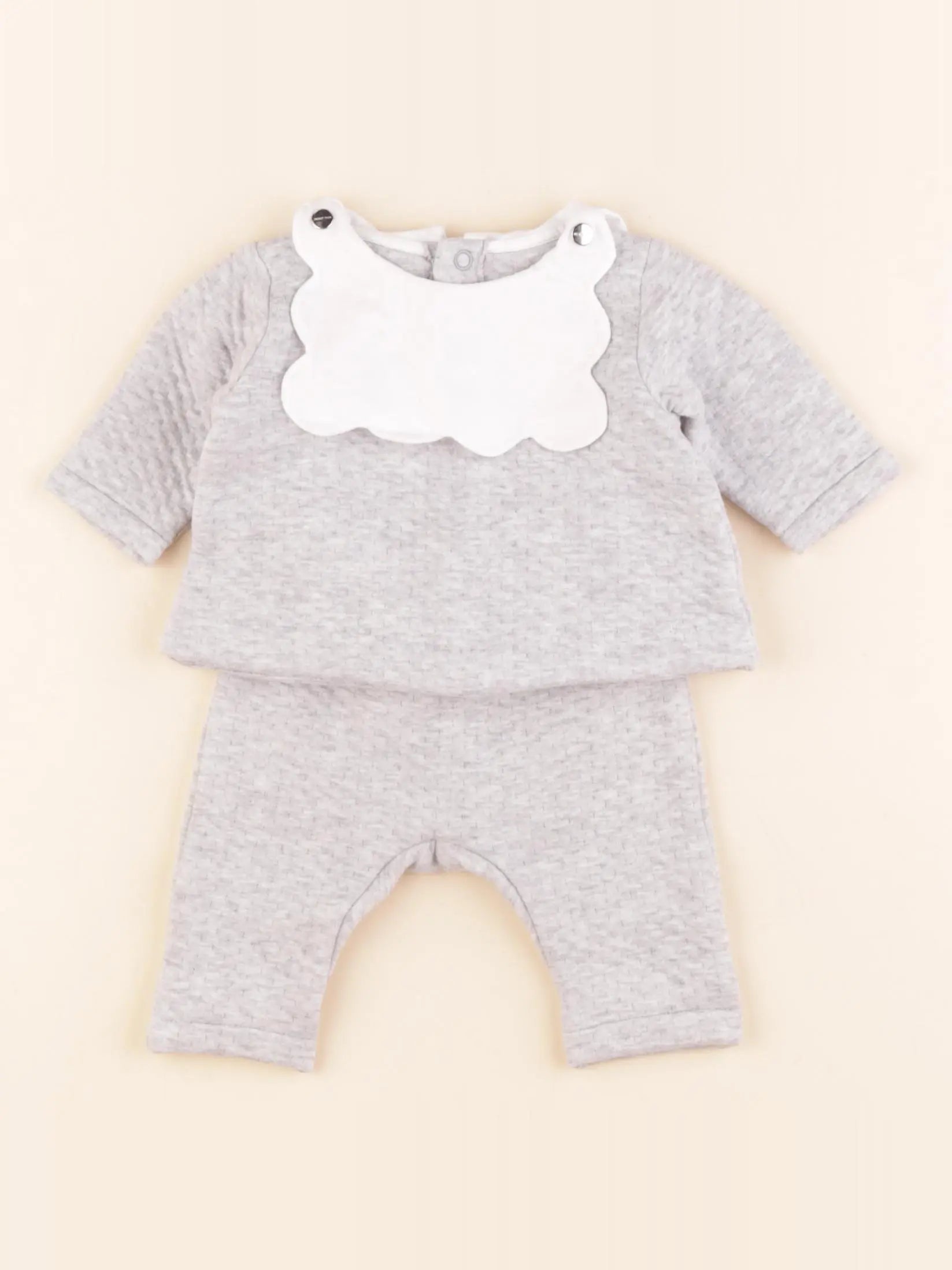Jacadi - ensemble gris - 1 mois