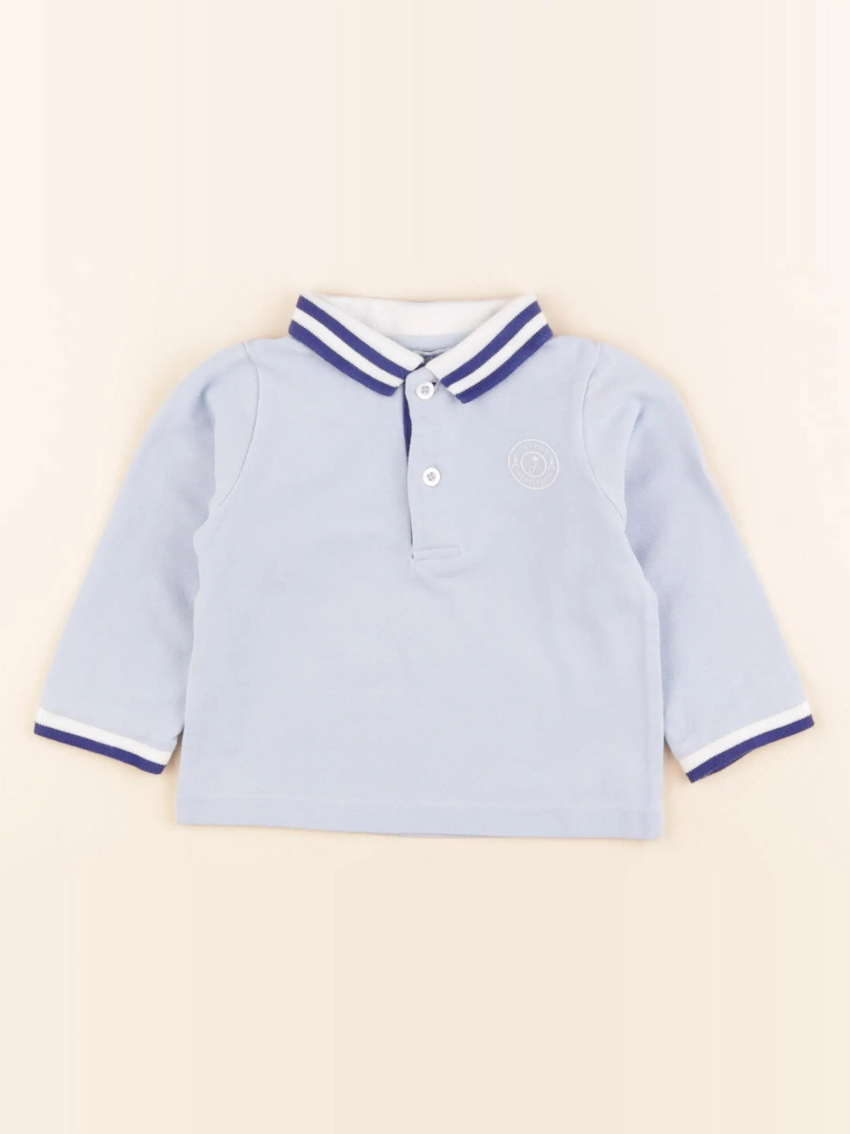 Jacadi - polo bleu - 12 mois