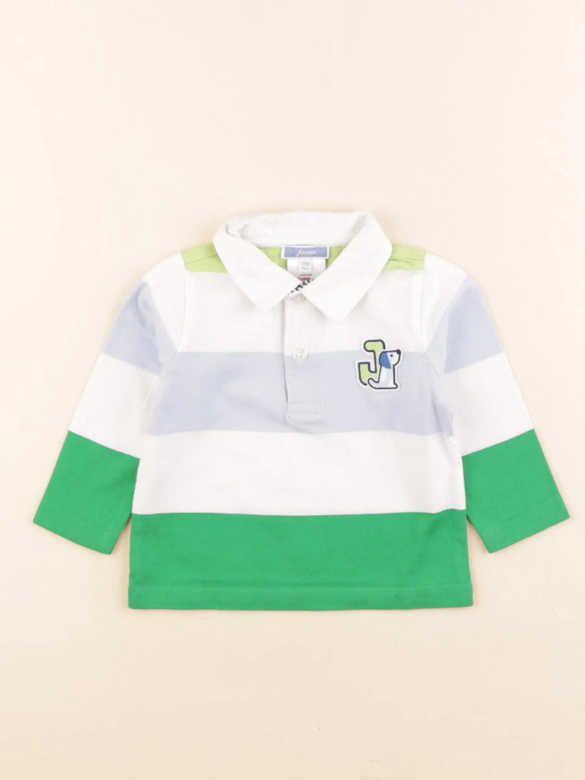 Jacadi - polo blanc - 12 mois