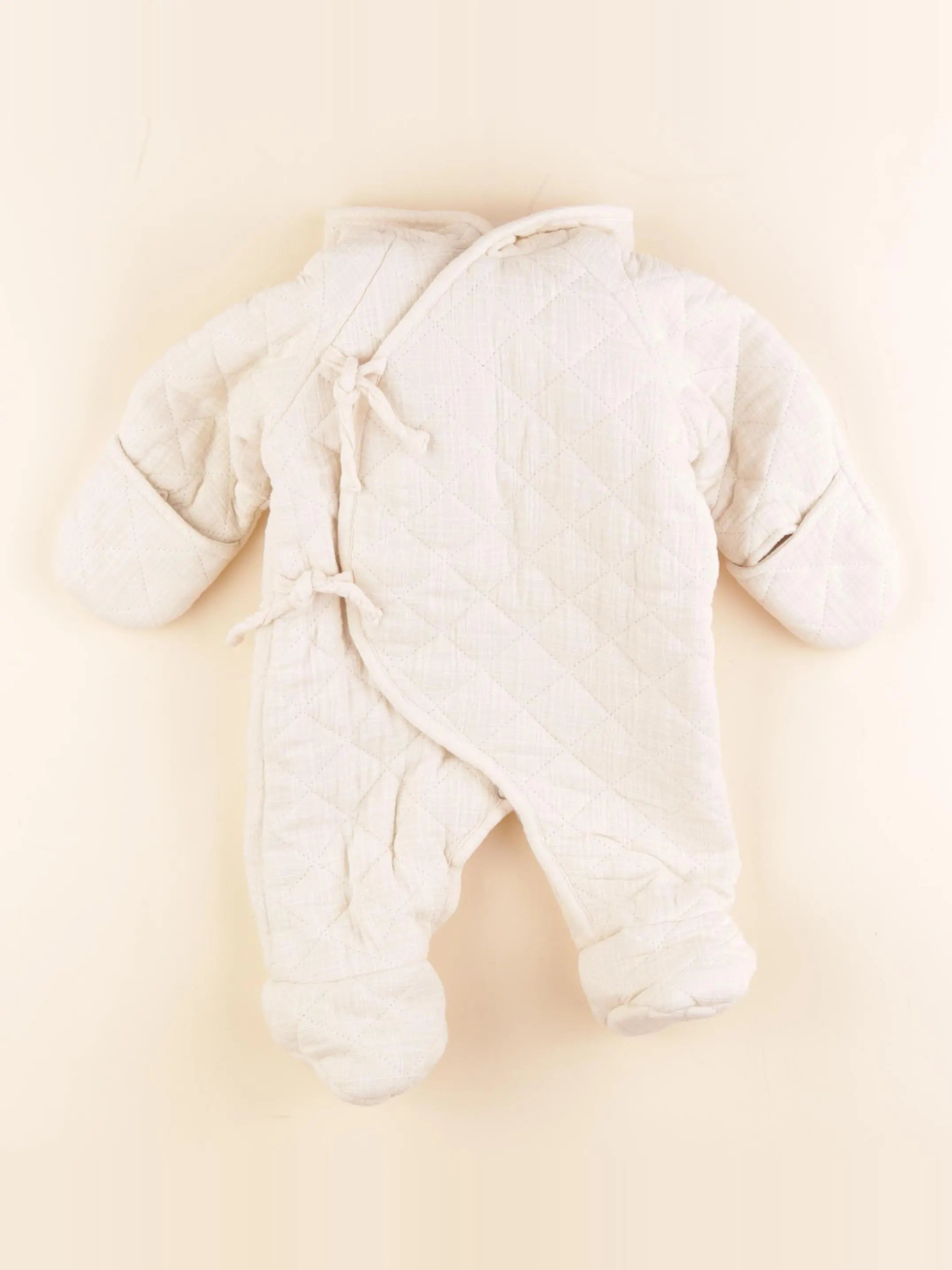 Vertbaudet - combi-pilote beige - 3 mois