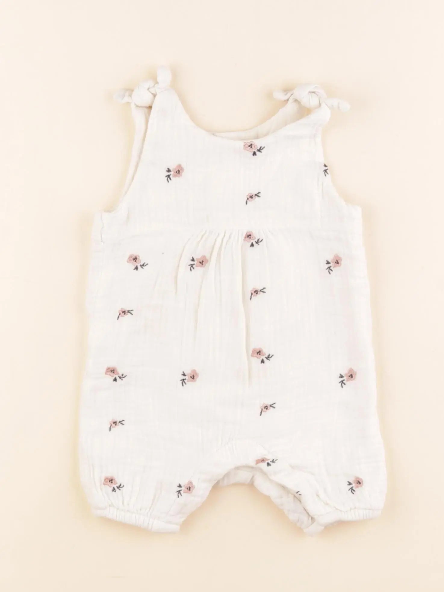 Vertbaudet - combinaison doublé beige - 1 mois