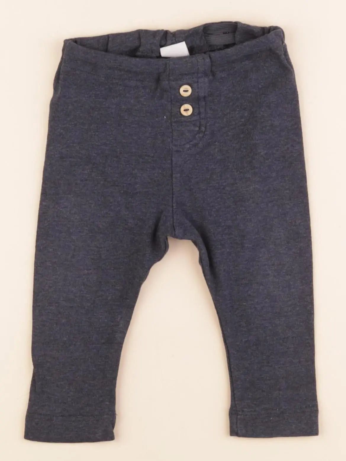 H&M - sarouel bleu - 6/9 mois