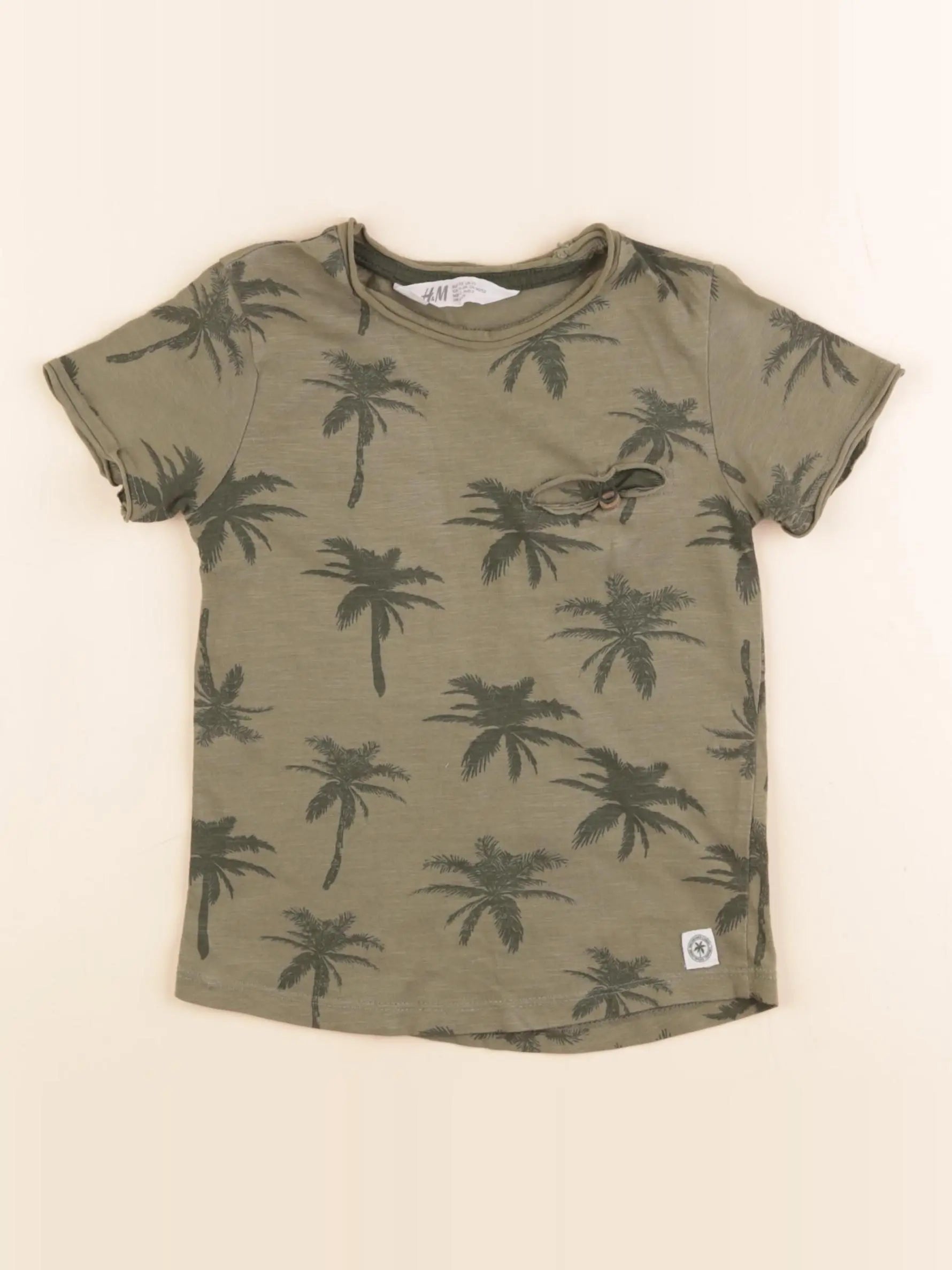 H&M - tee-shirt vert - 18/24 mois