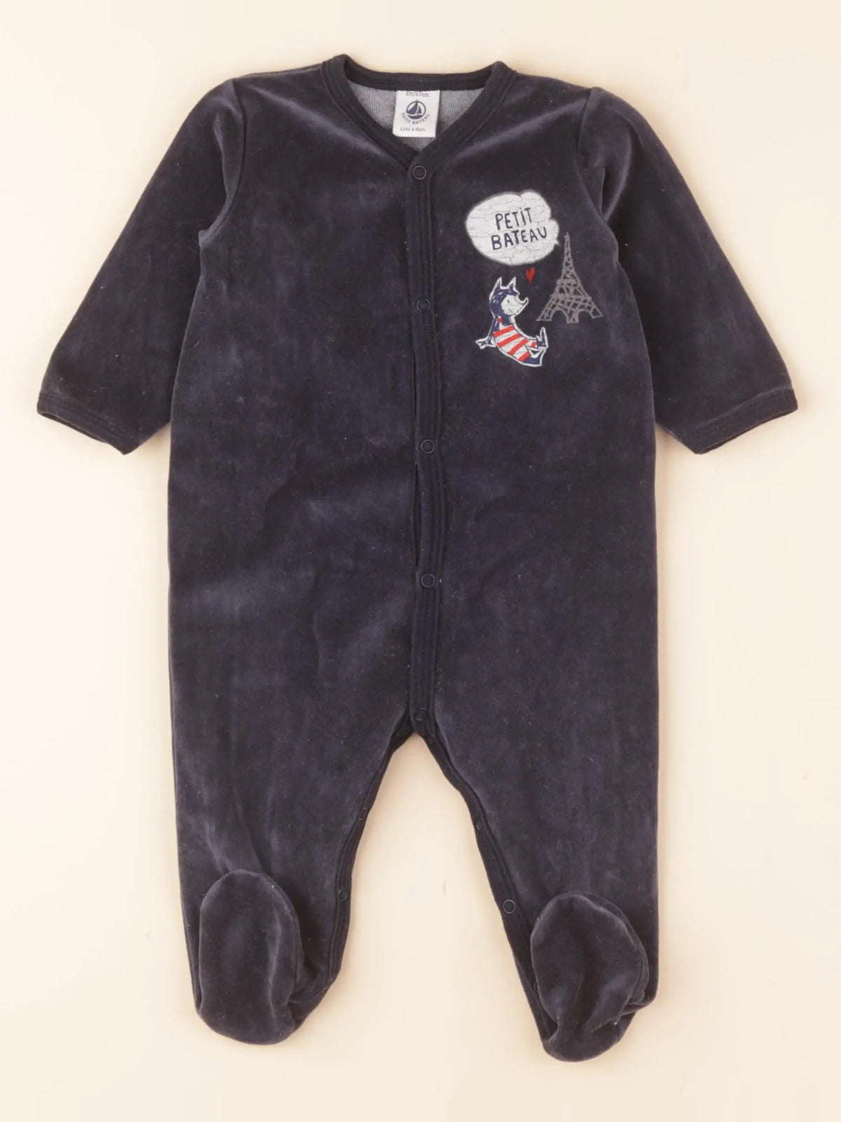 Pyjama velours bleu