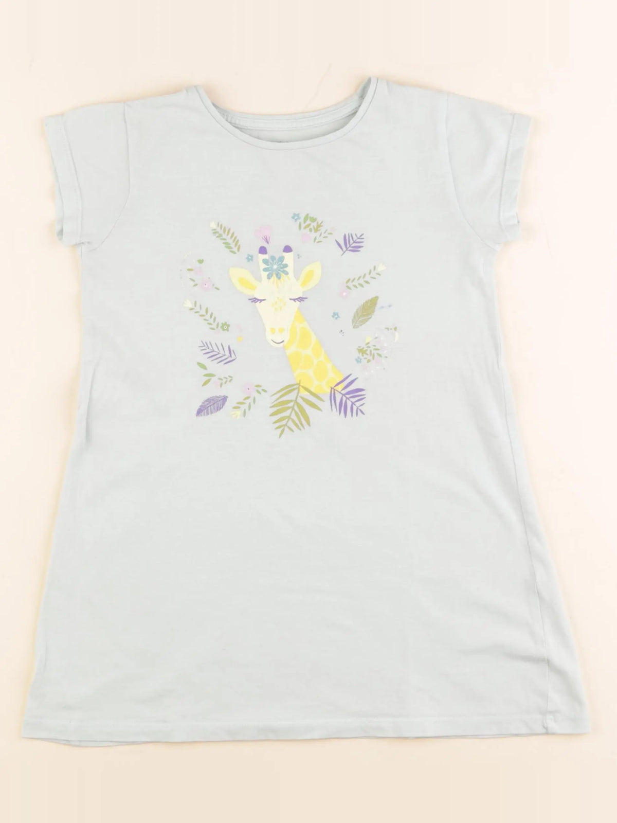 Vertbaudet - chemise de nuit coton vert - 5 ans