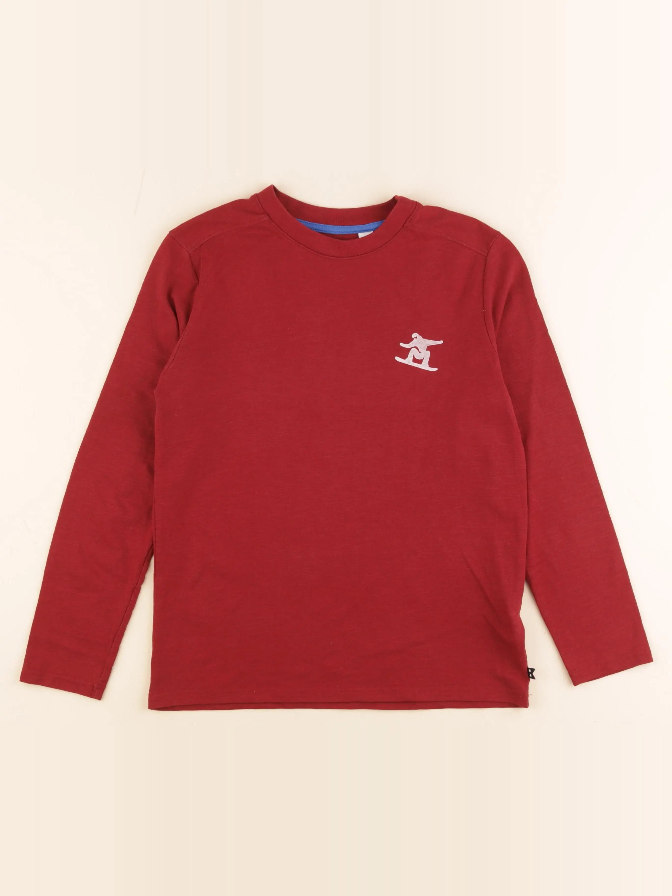 Okaidi - tee-shirt imprimé au dos rouge - 10 ans