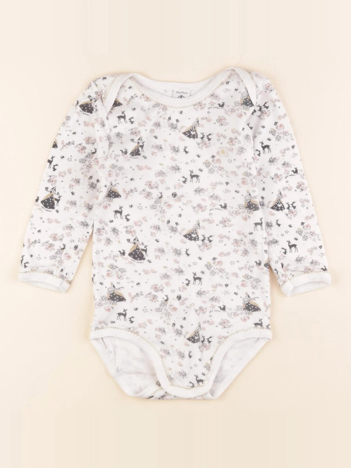 Petit Bateau - body multicolore - 36 mois