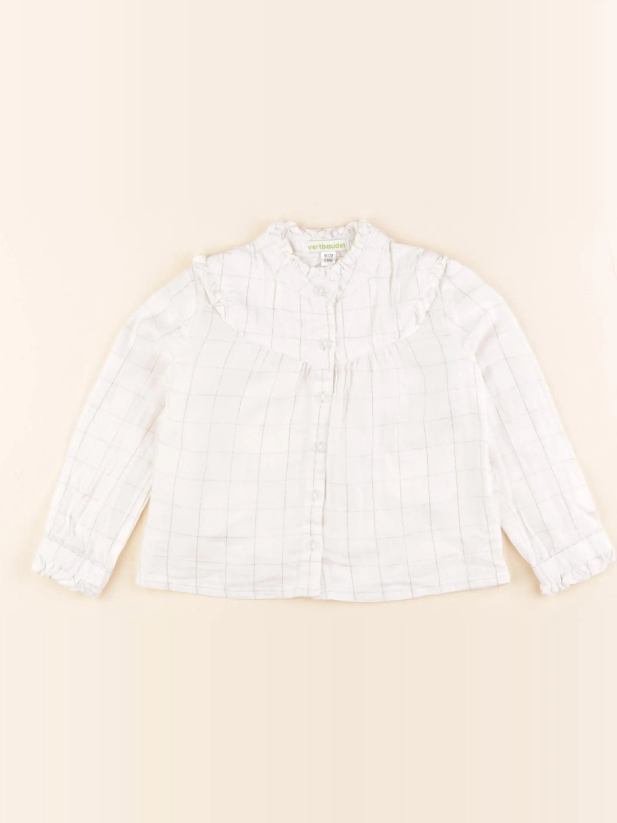 Vertbaudet - chemise blanc - 2 ans