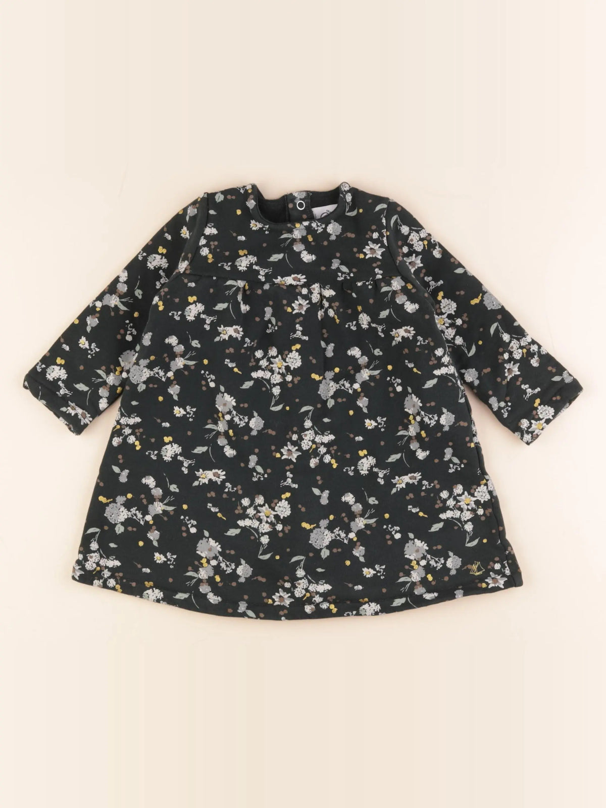 Petit Bateau - robe vert - 18 mois