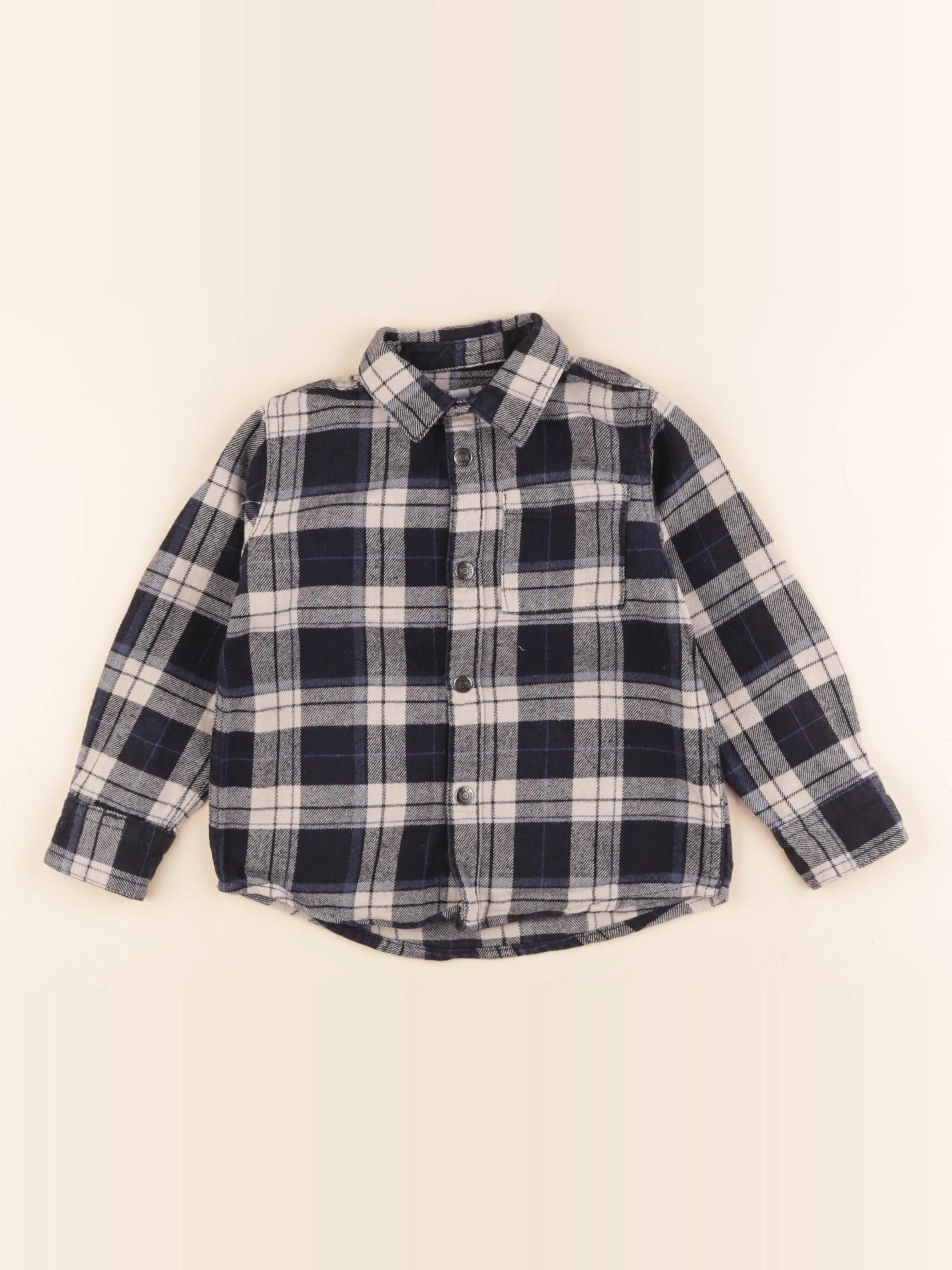 Vertbaudet - chemise bleu - 4 ans