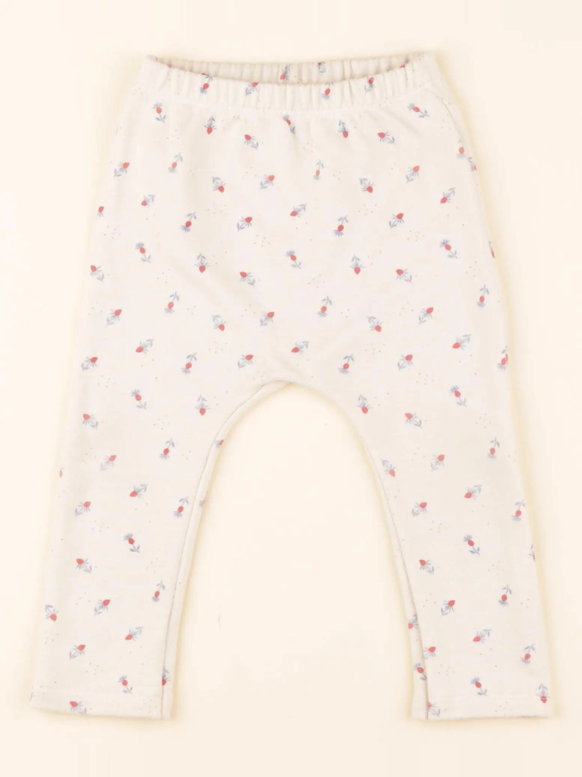 Sarouel beige, rouge