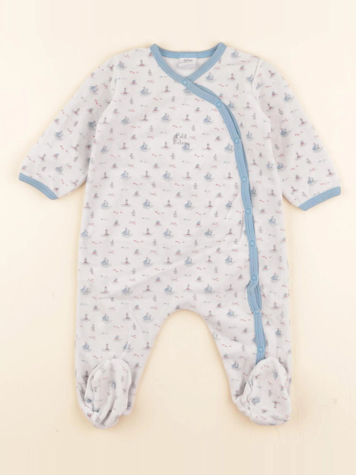 Pyjama velours bleu
