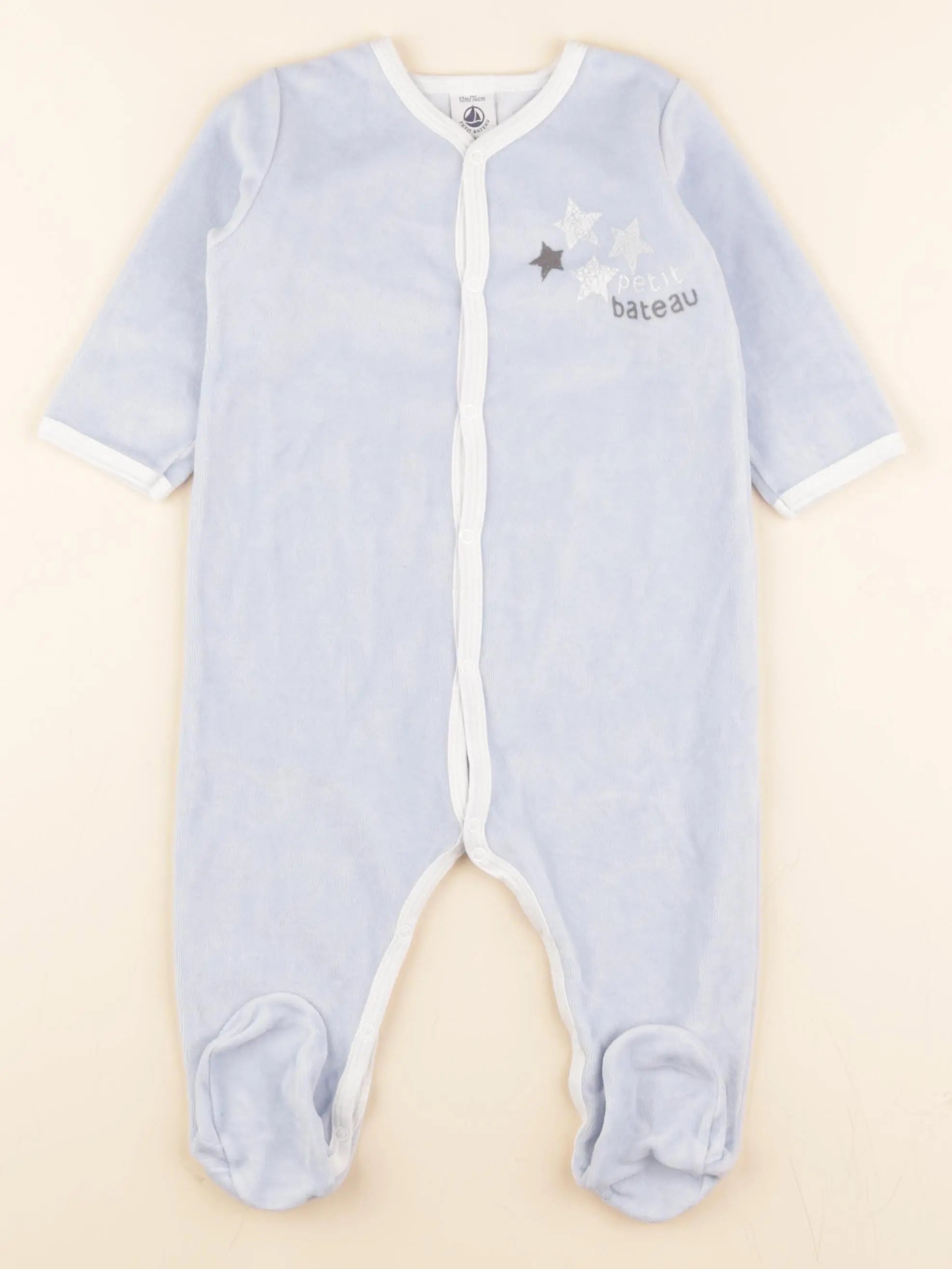 Pyjama velours bleu