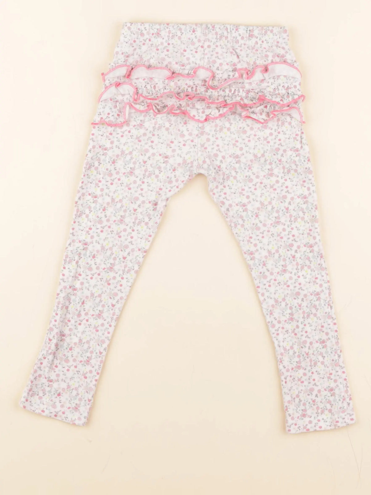 Legging volants au dos multicolore