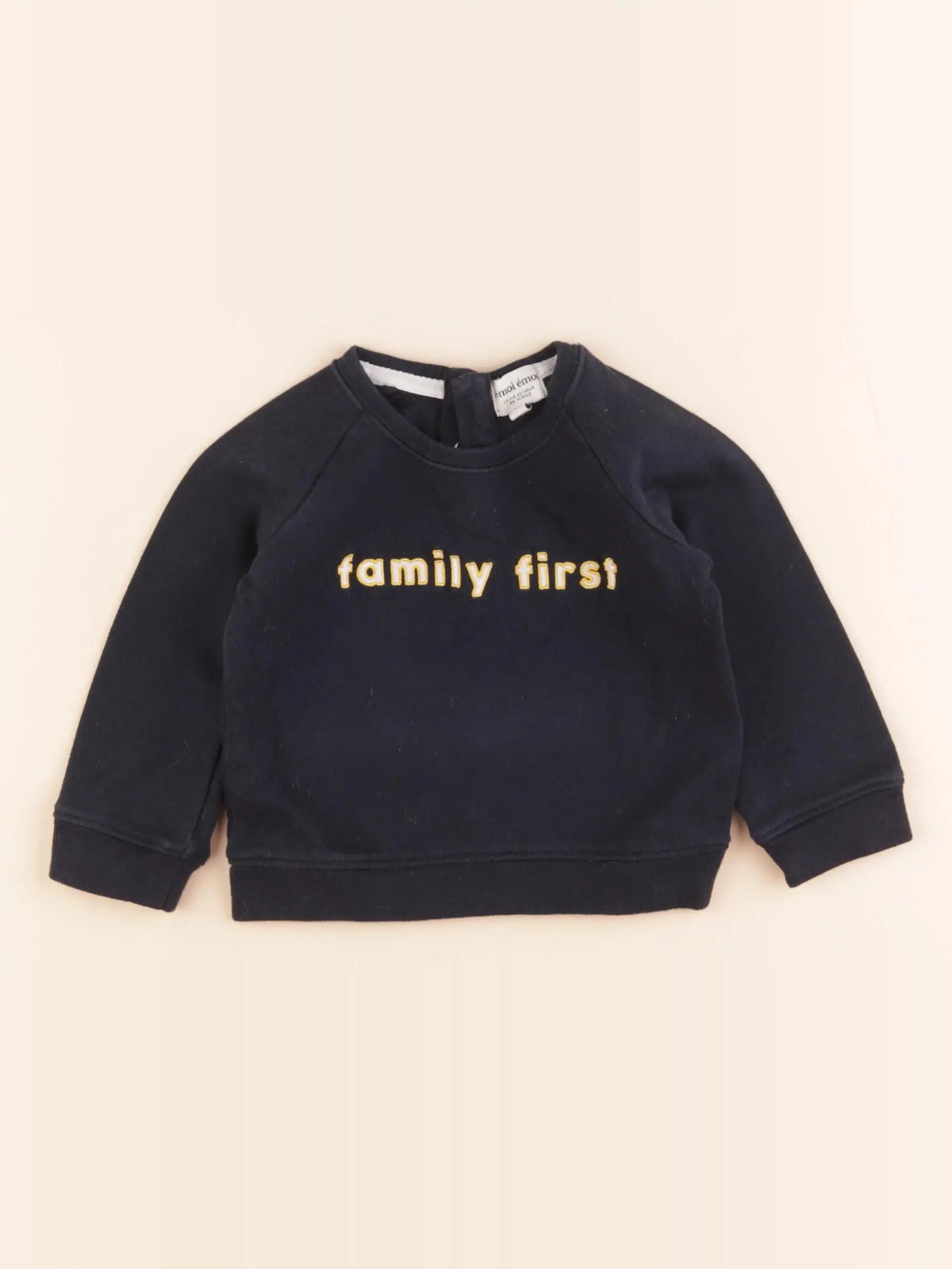 Emoi emoi - sweat bleu - 12 mois