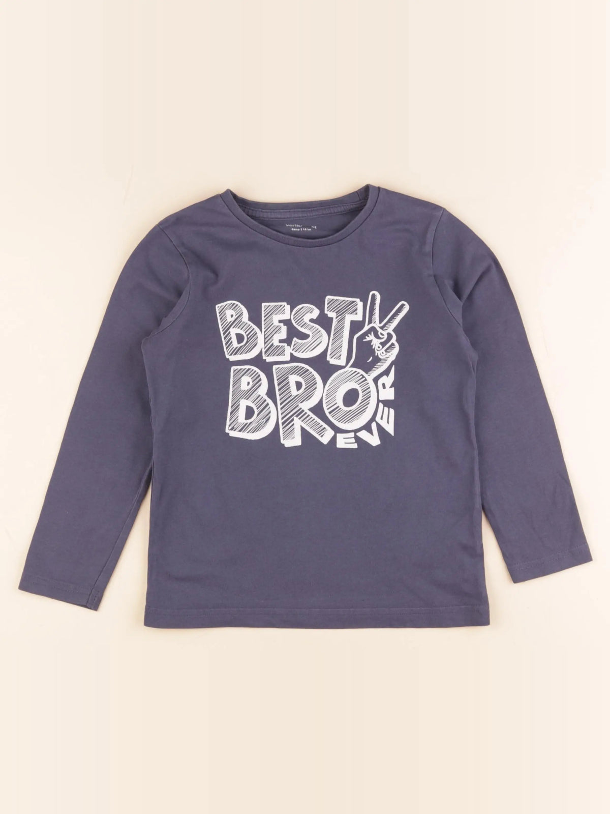 Vertbaudet - tee-shirt bleu - 6 ans