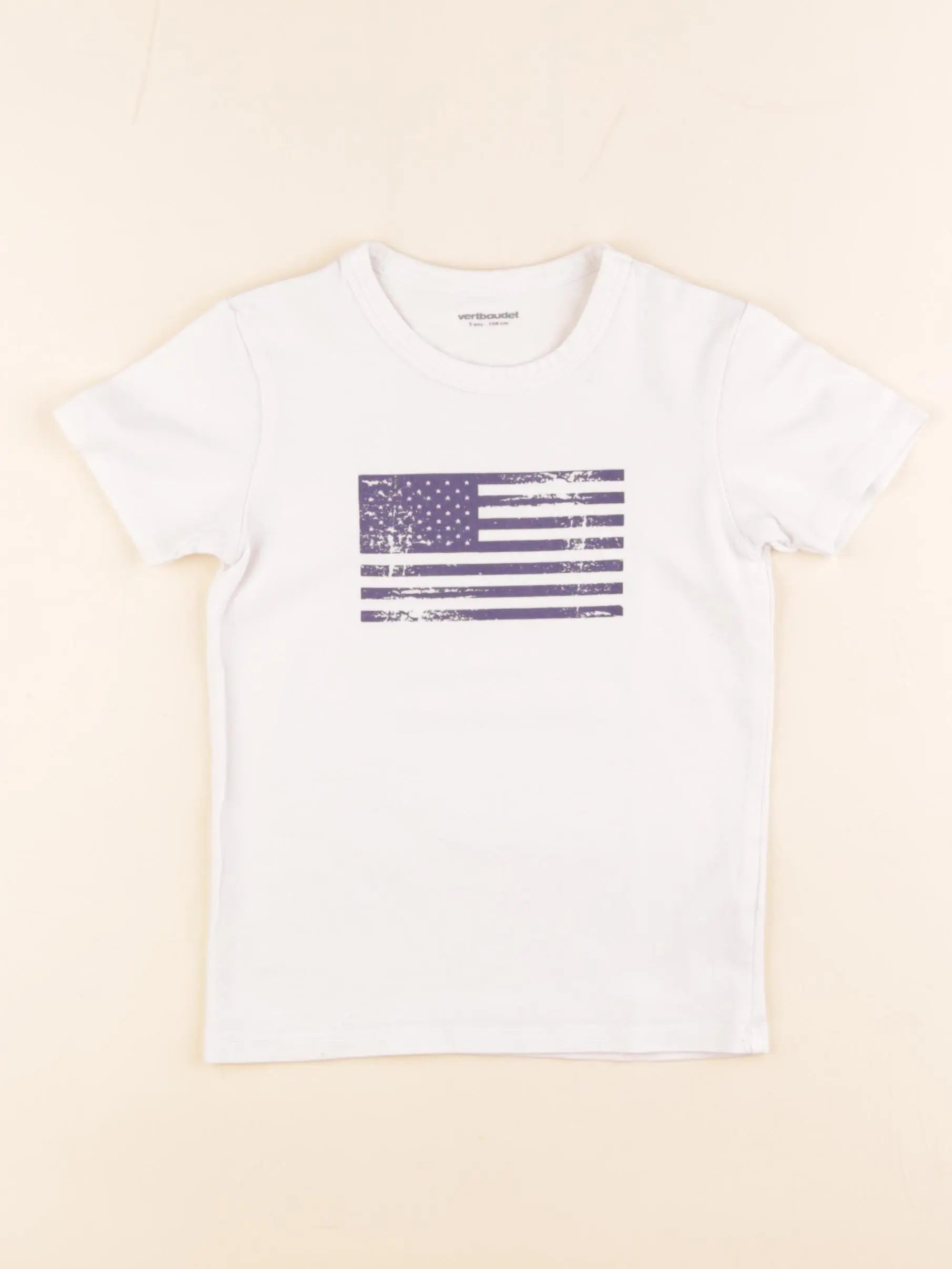 Vertbaudet - tee-shirt blanc - 5 ans