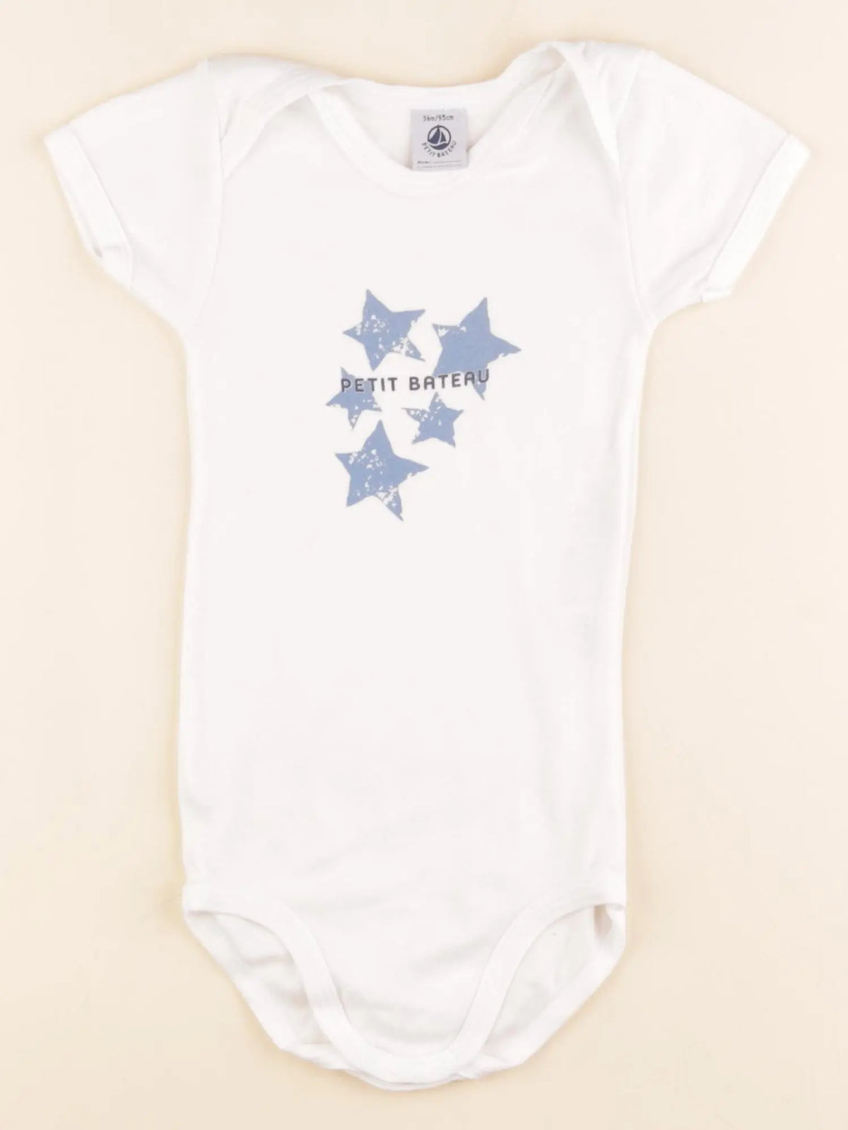 Petit Bateau - body blanc - 36 mois