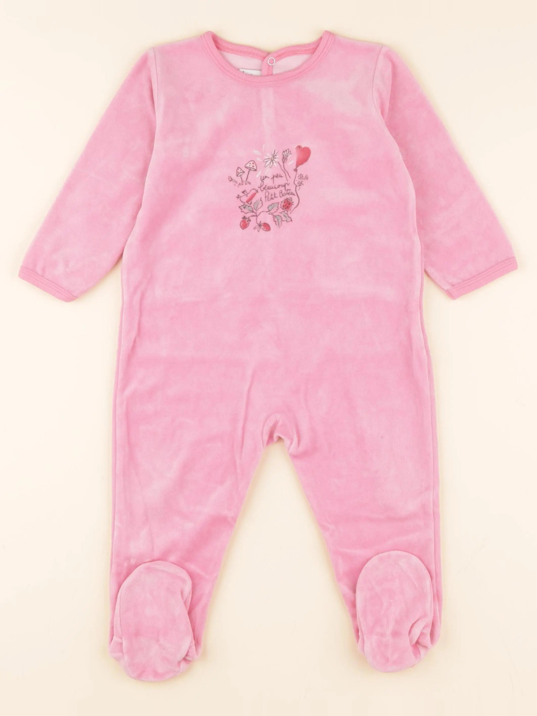 Pyjama velours rose