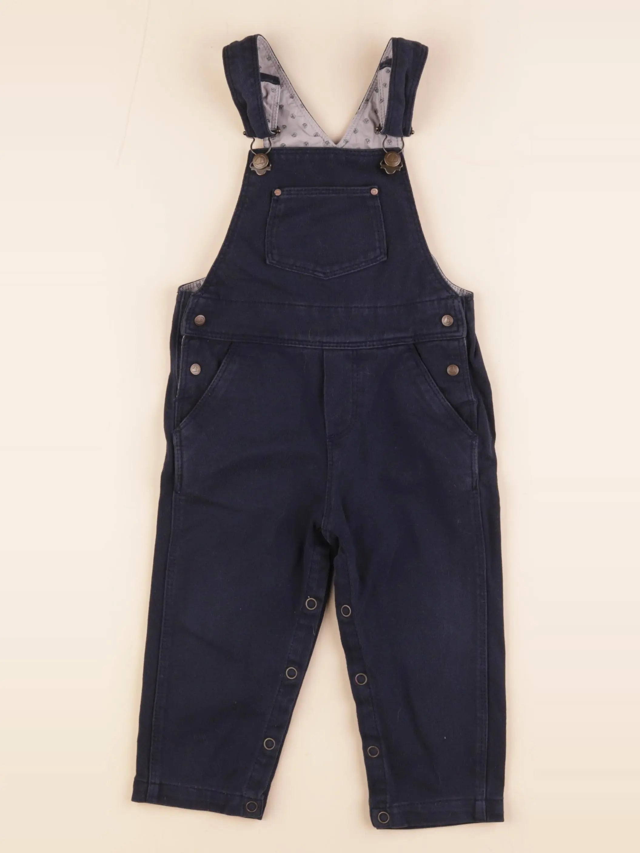 Petit Bateau - salopette bleu - 18 mois