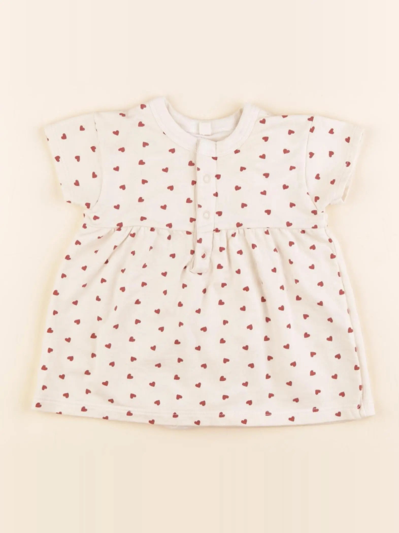 Petit Bateau - body robe beige - 3 mois